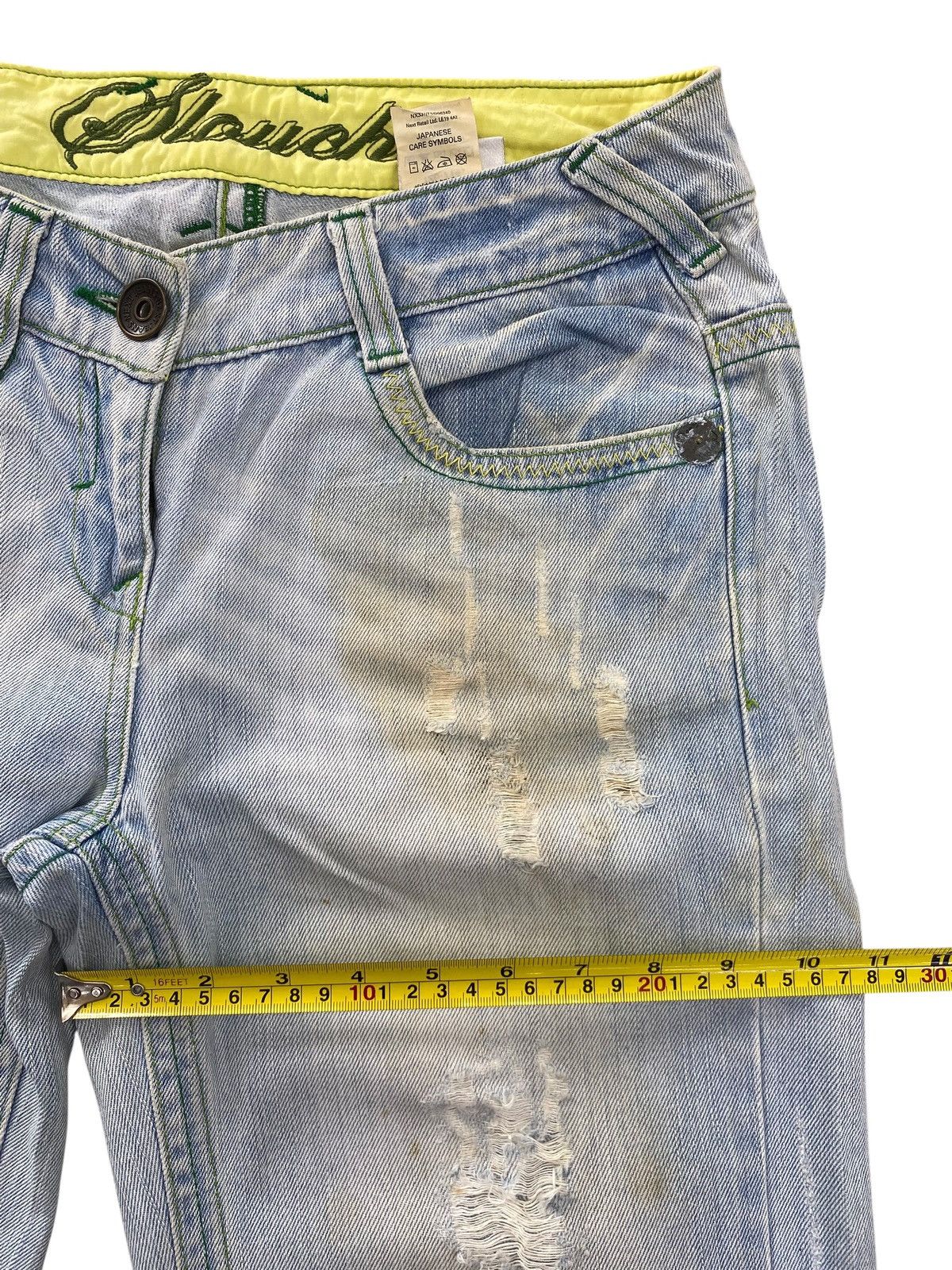 Japanese Brand Japanese brand Light Wash Distressed Style Flare Jeans Size US 30 / EU 46 - 7 Thumbnail