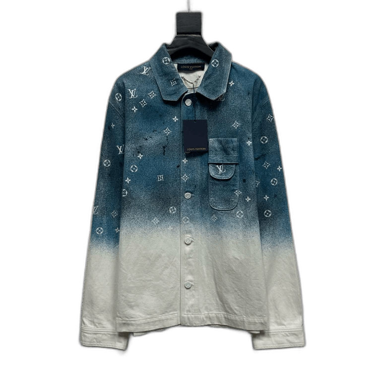 Louis Vuitton Louis Vuitton Blue Gradient Denim Jacket - dmc Size M / US 6-8 / IT 42-44 - 1 Thumbnail