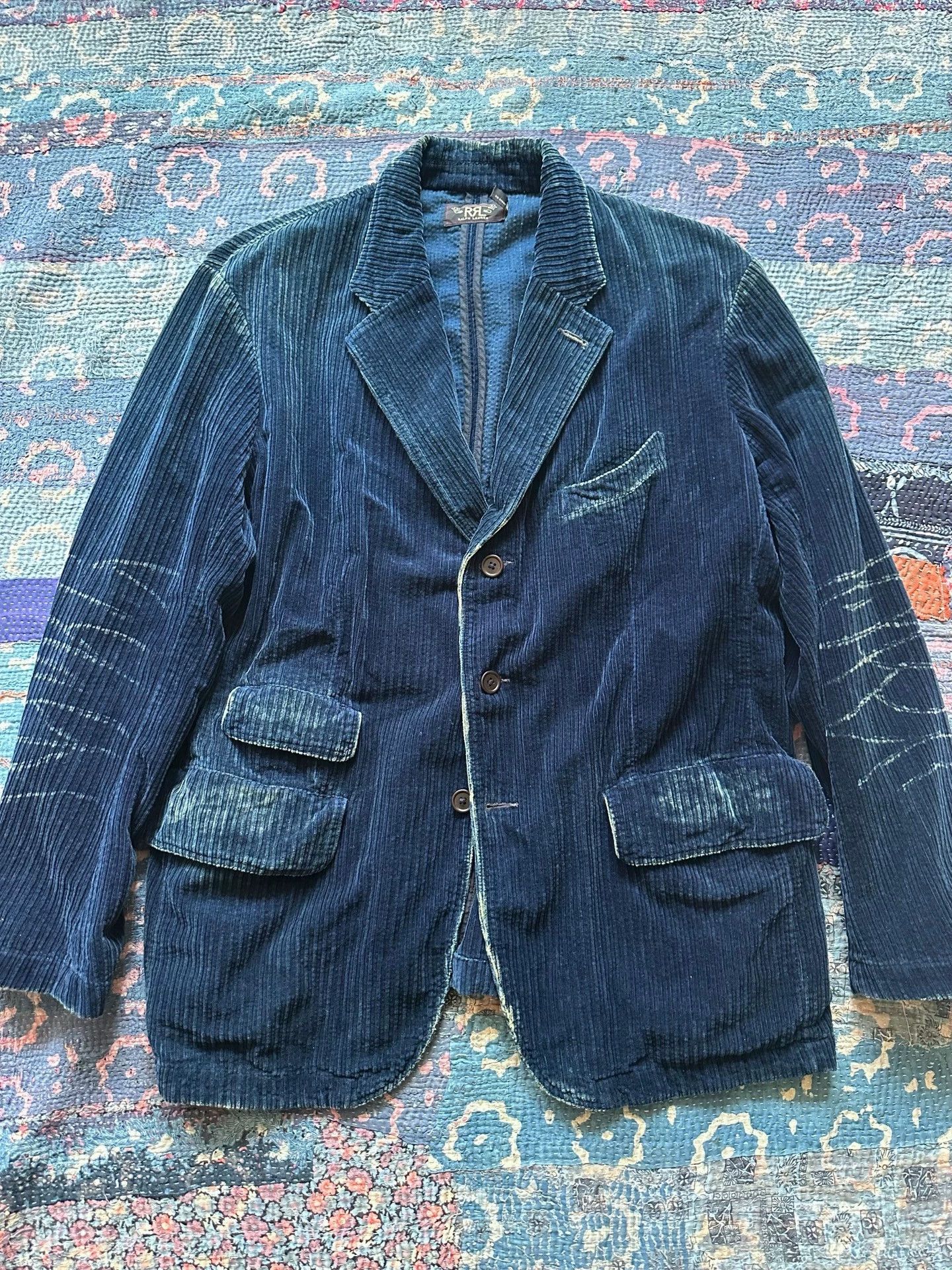 RRL Ralph Lauren RRL Indigo Corduroy Blazer XL Reworked Like New Size US XL / EU 56 / 4 - 1 Thumbnail