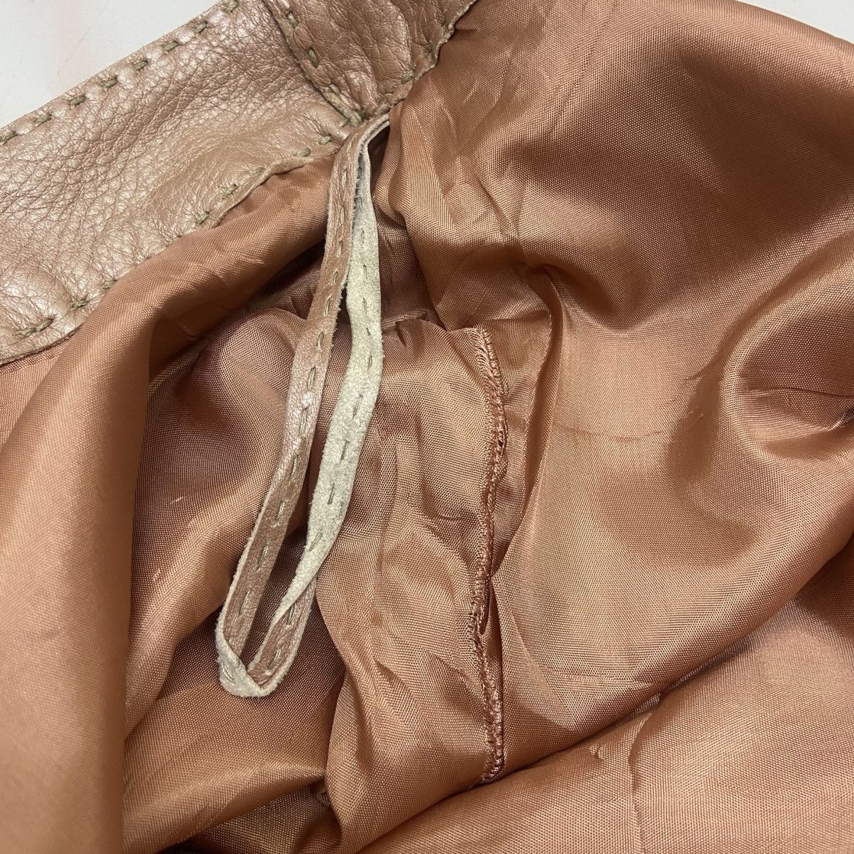 Fendi 🔥Fendi Pink Metallic Leather Blazer & Skirt Size M / US 6-8 / IT 42-44 - 24 Thumbnail