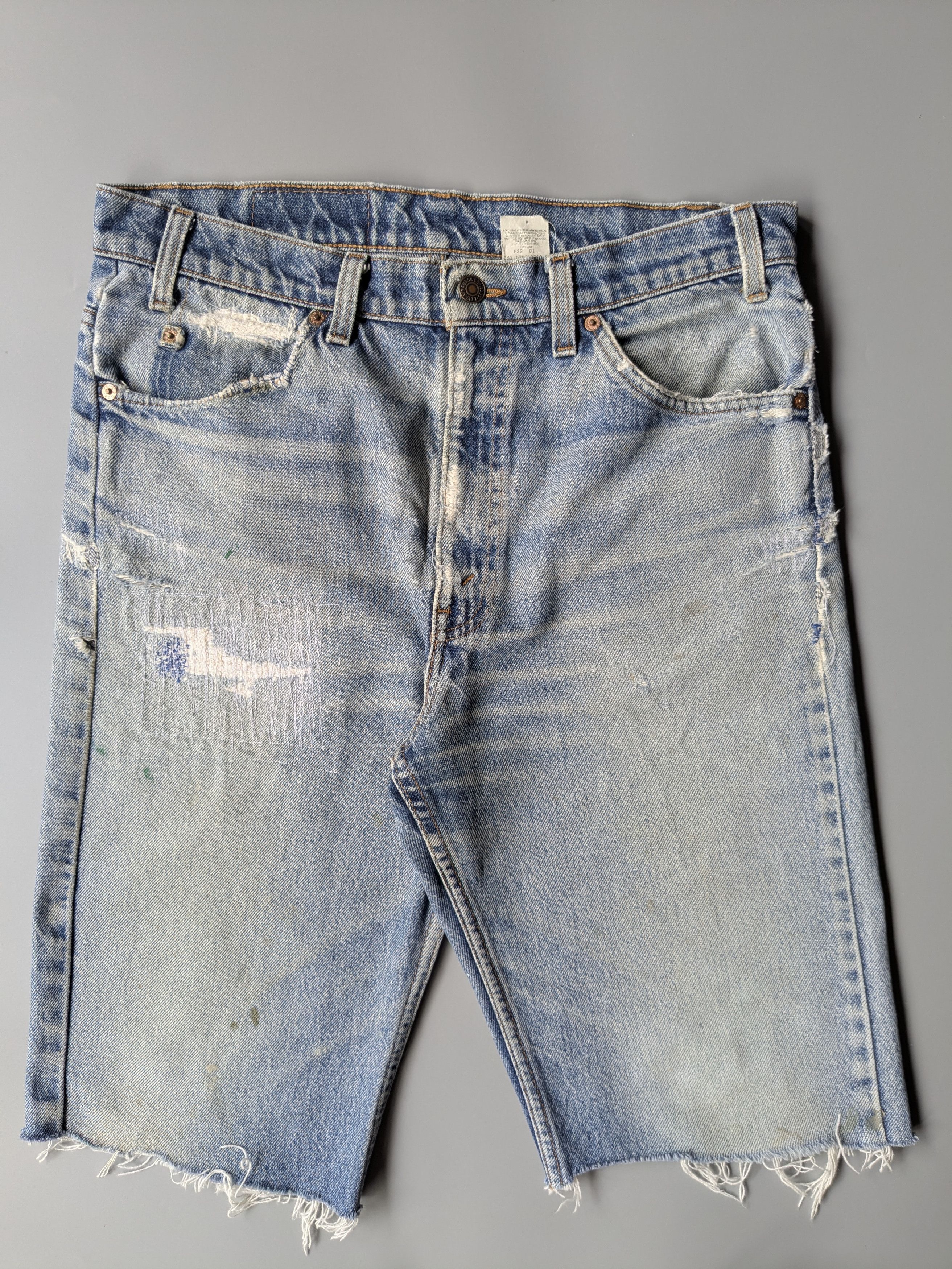 Levi's Vintage Clothing Vintage Levi's 505 Orange tag distressed shortpant Size US 33 - 1 Thumbnail