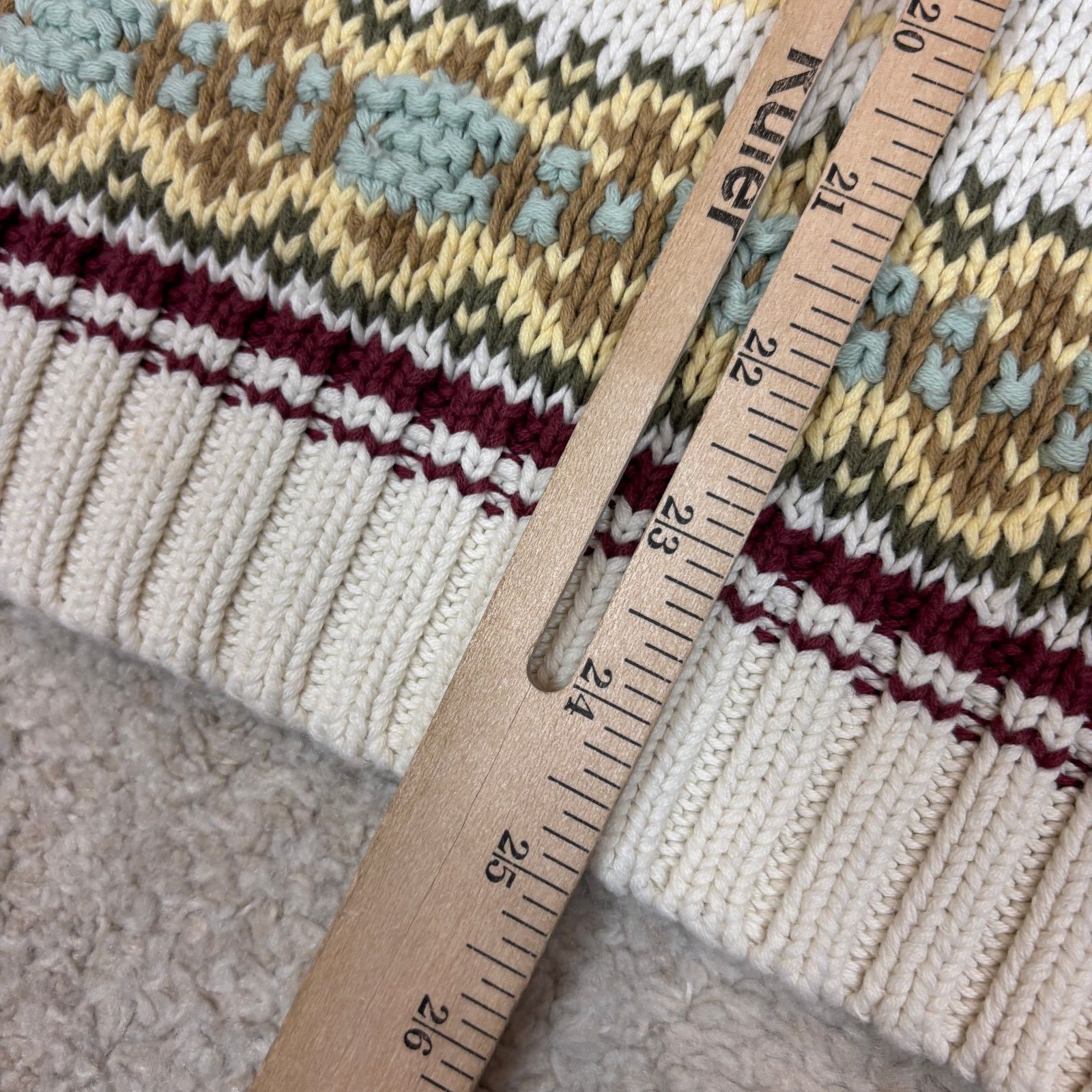 Gap × Vintage Vintage Gap Fair Isle Chunky Knit Fisherman Sweater Men's L Size US L / EU 52-54 / 3 - 6 Thumbnail