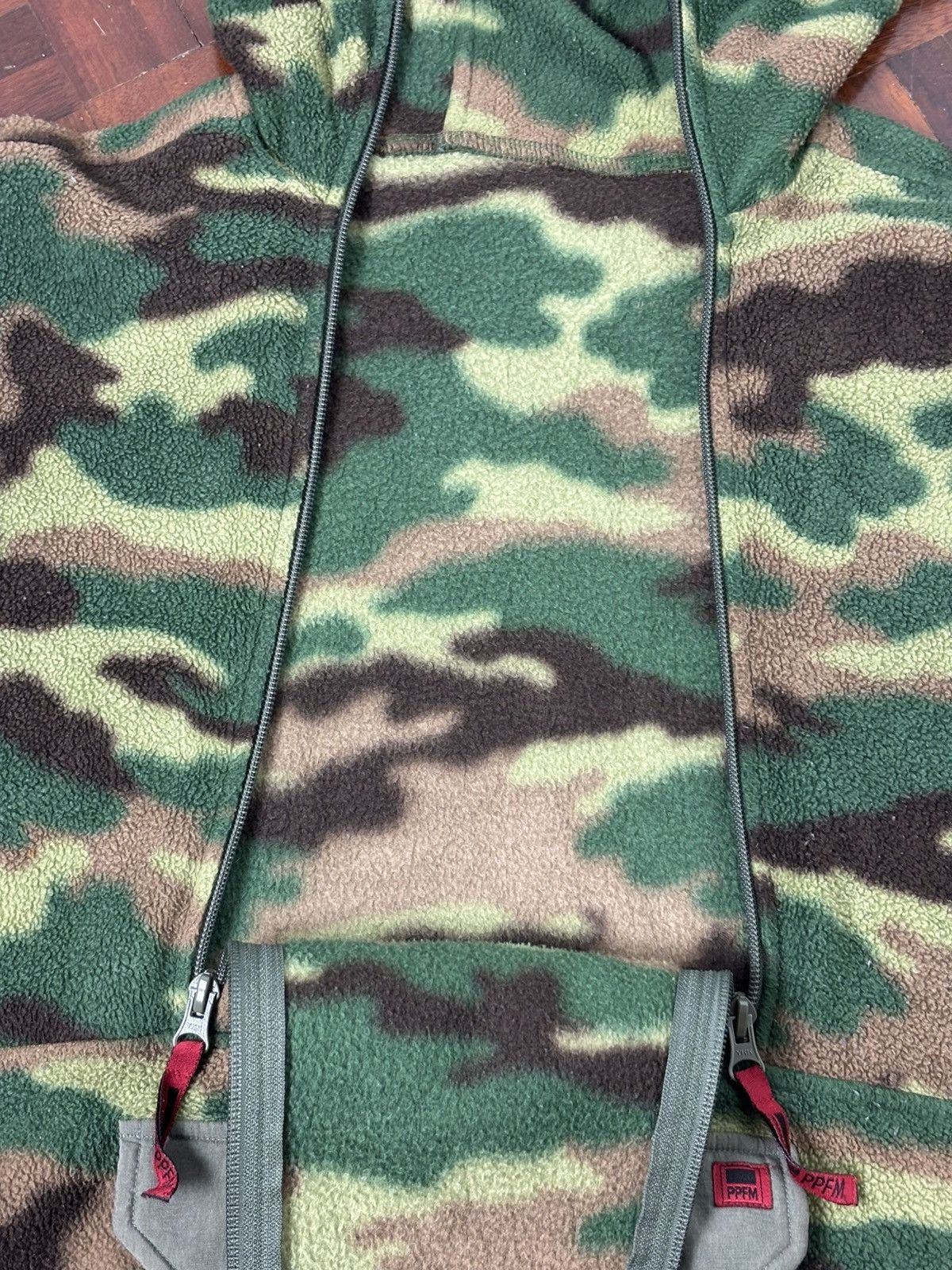 If Six Was Nine × Japanese Brand 🔥Rare! PPFM fleece Camo Anorax jacket Size US L / EU 52-54 / 3 - 6 Thumbnail