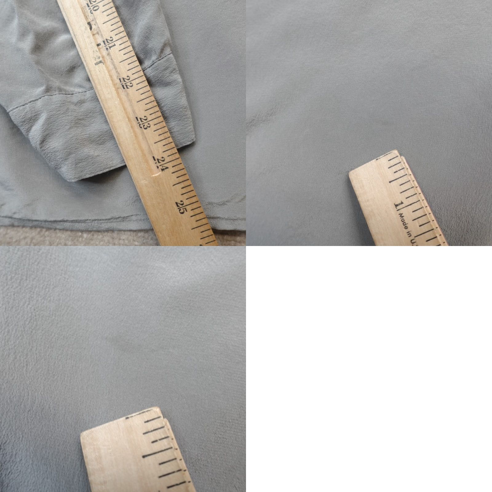 Eileen Fisher Eileen Fisher Womens Blouse Top M Gray Silk 100% Chiffon Long Sleeve Pullover Casual Basic Relaxed Modern Style Mens Girls? Size M / US 6-8 / IT 42-44 - 8 Thumbnail