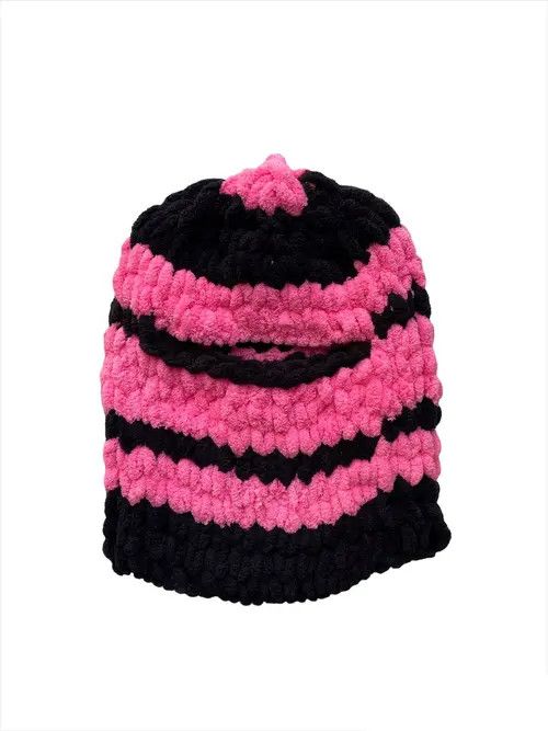 Handmade Handmade Fluffy Mohair Knitted Balaclava Bunny Emo Style Size ONE SIZE - 5 Thumbnail