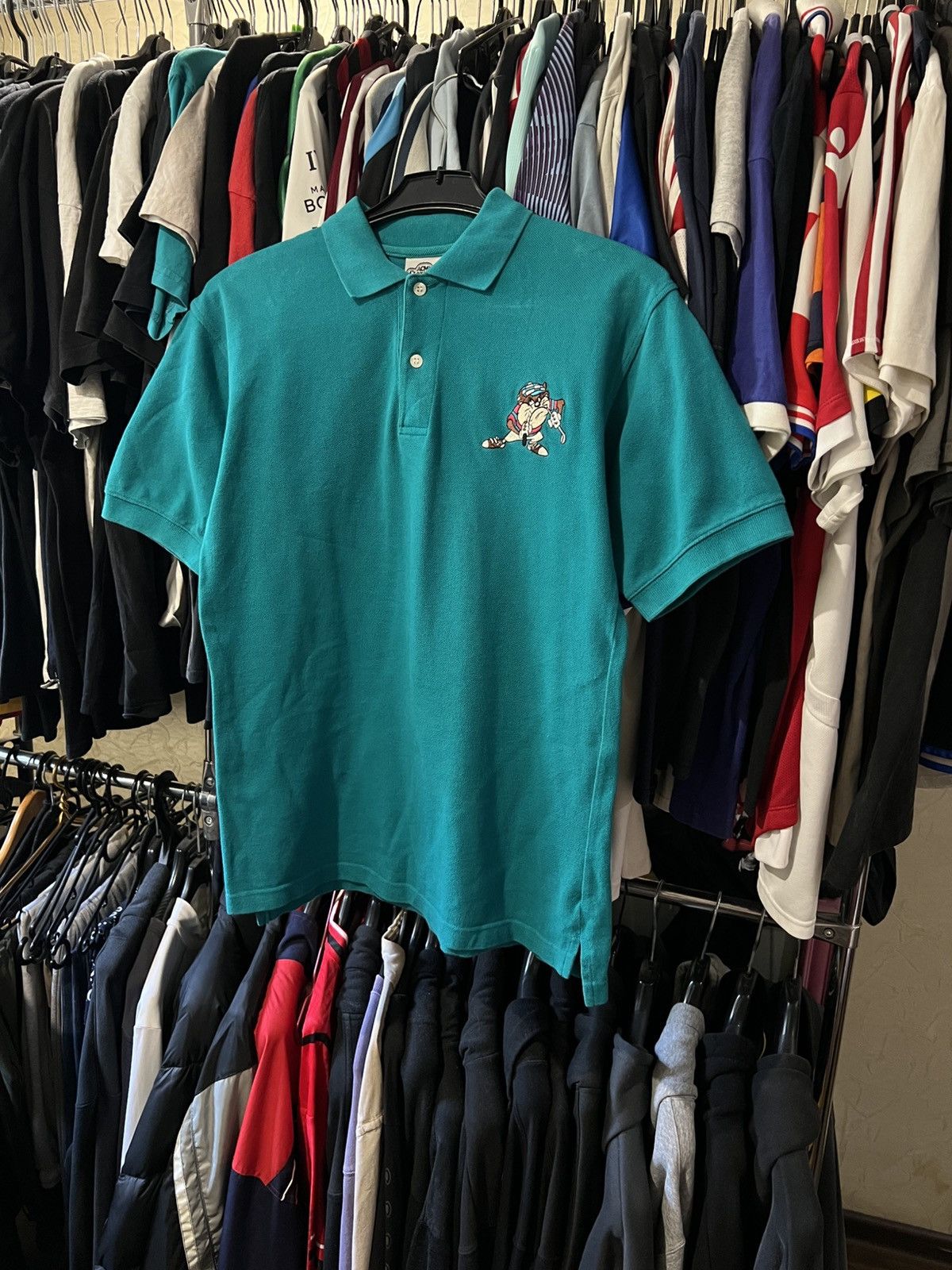 Vintage 1994 VINTAGE TASMANIAN DEVIL TAZ GOLF POLO LOONEY TUNES Size US S / EU 44-46 / 1 - 2 Thumbnail