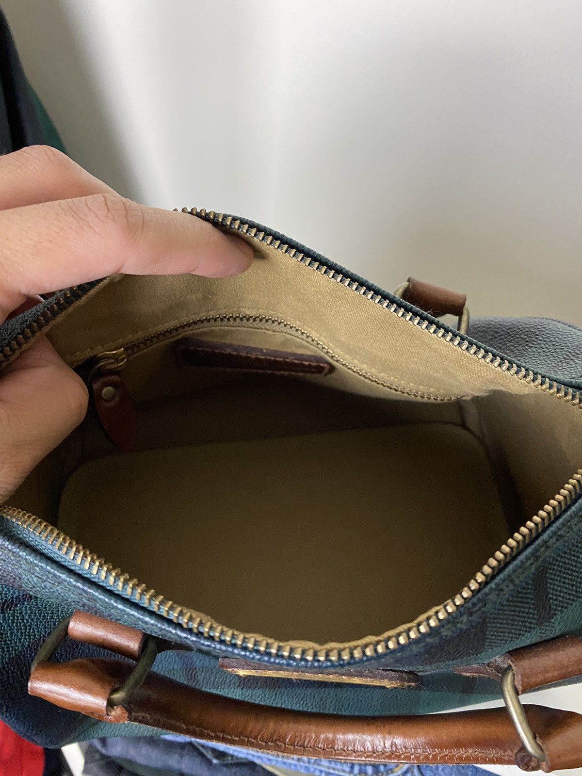 Polo Ralph Lauren Rare Ralph Lauren Purse Mini Duffle Bag Boston Barrel Plaid Size ONE SIZE - 8 Thumbnail