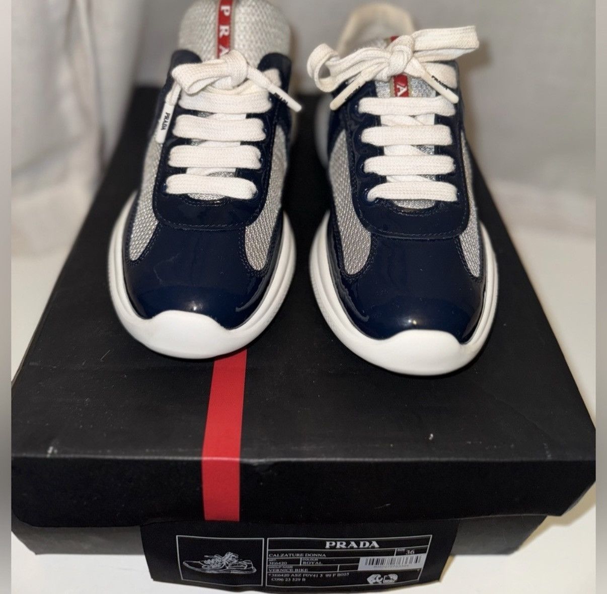 Prada Prada America’s Cup Biker Fabric Sneakers Size US 5 / EU 37 - 4 Thumbnail