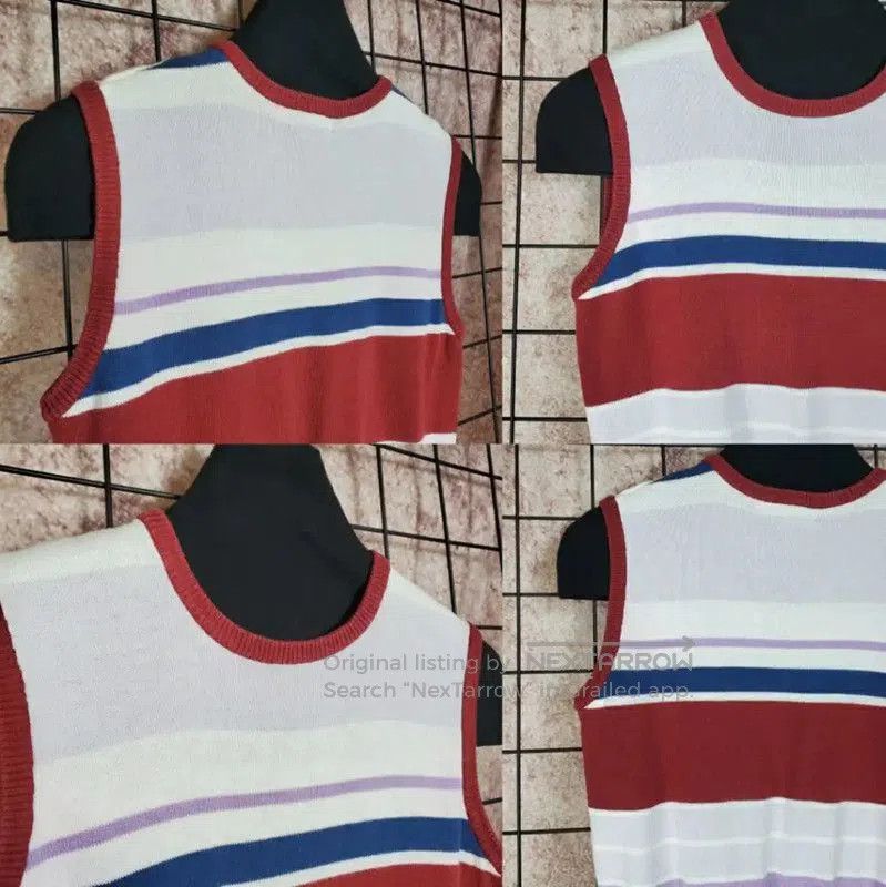 Burberry Summer Purple Knit Top with Embroidery.