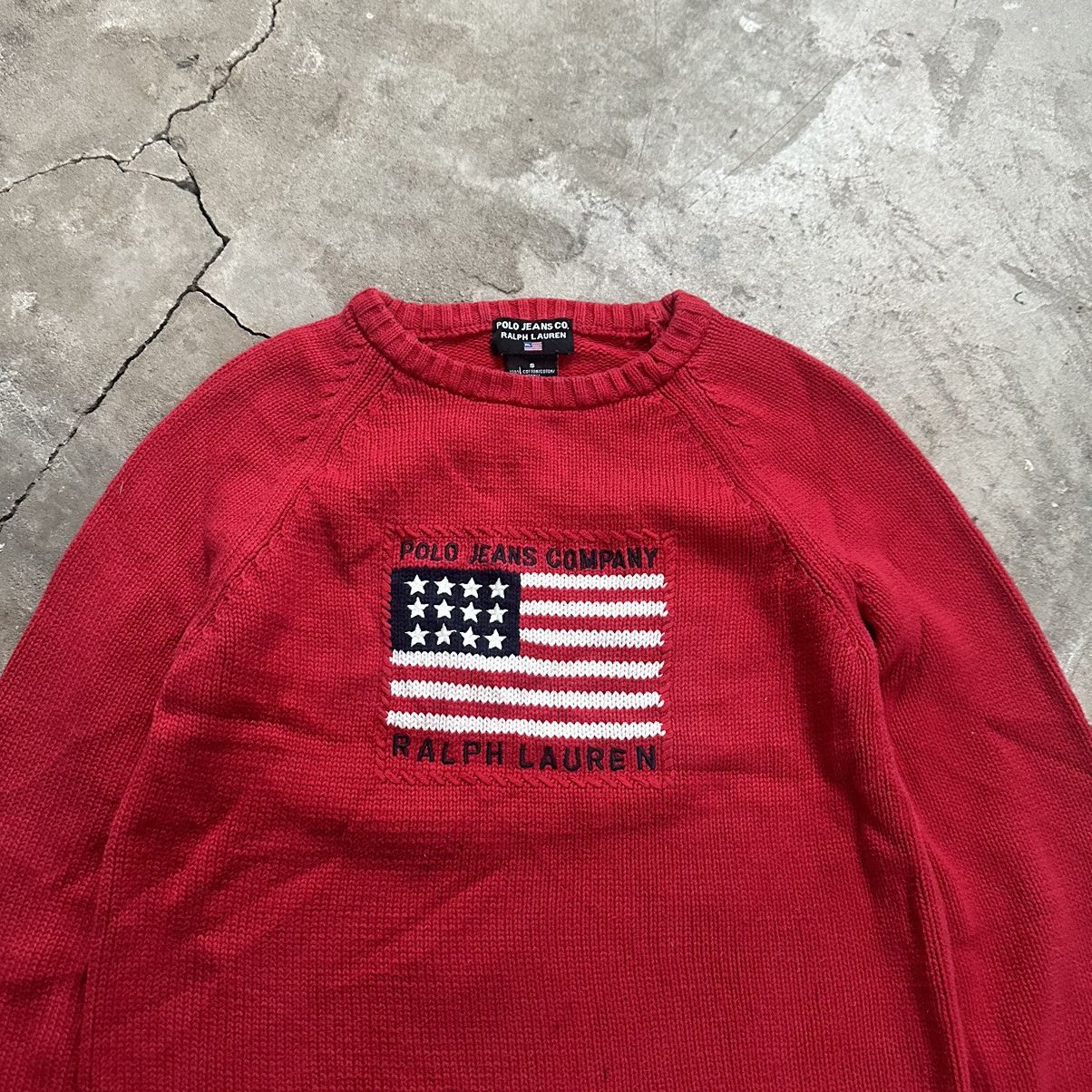 Polo Ralph Lauren Polo Ralph Lauren flag big American logo USA sweater knit Size S / US 4 / IT 40 - 5 Thumbnail