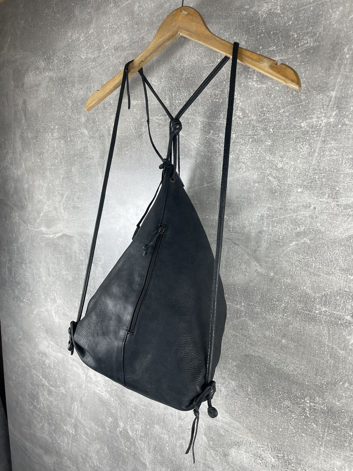 Vintage Avant Garde Yuri Leather Drawstring Backpack Shoulder Bag Size ONE SIZE - 6 Thumbnail