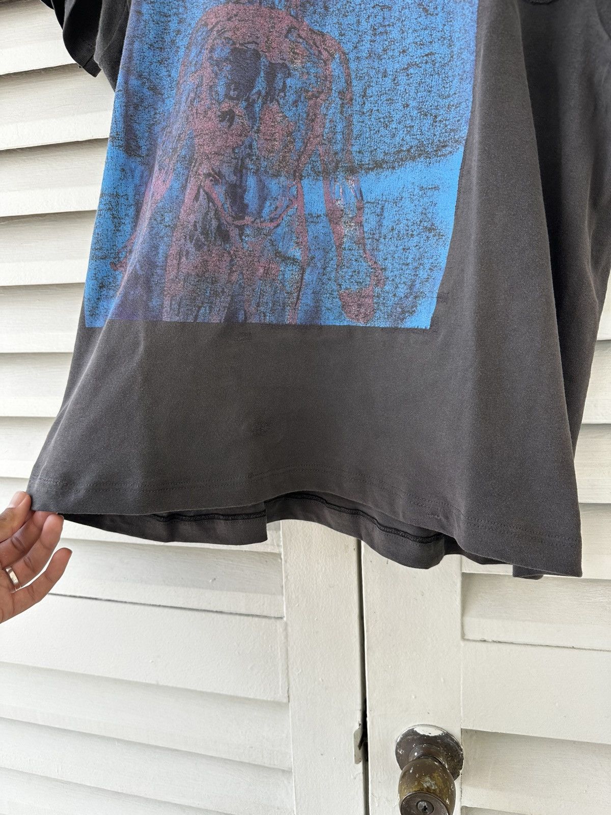 Vintage Authentic Vintage Nirvana Sliver Size US XL / EU 56 / 4 - 6 Thumbnail