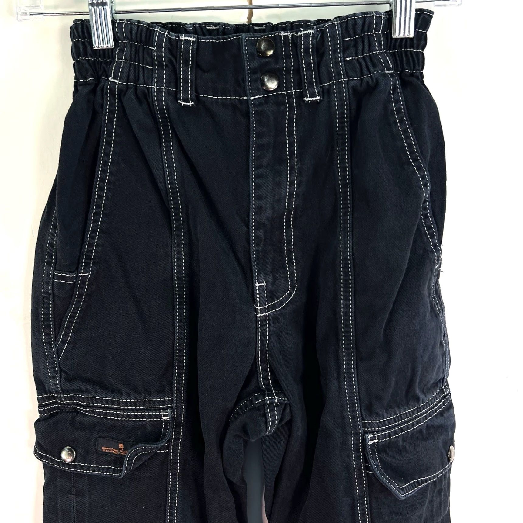 Urban Outfitters Vintage Urban Outfitters BDG Skate Cargo Jeans Pants Women Size 25 Black 90s Retro Size 42" / US 20 - 2 Thumbnail
