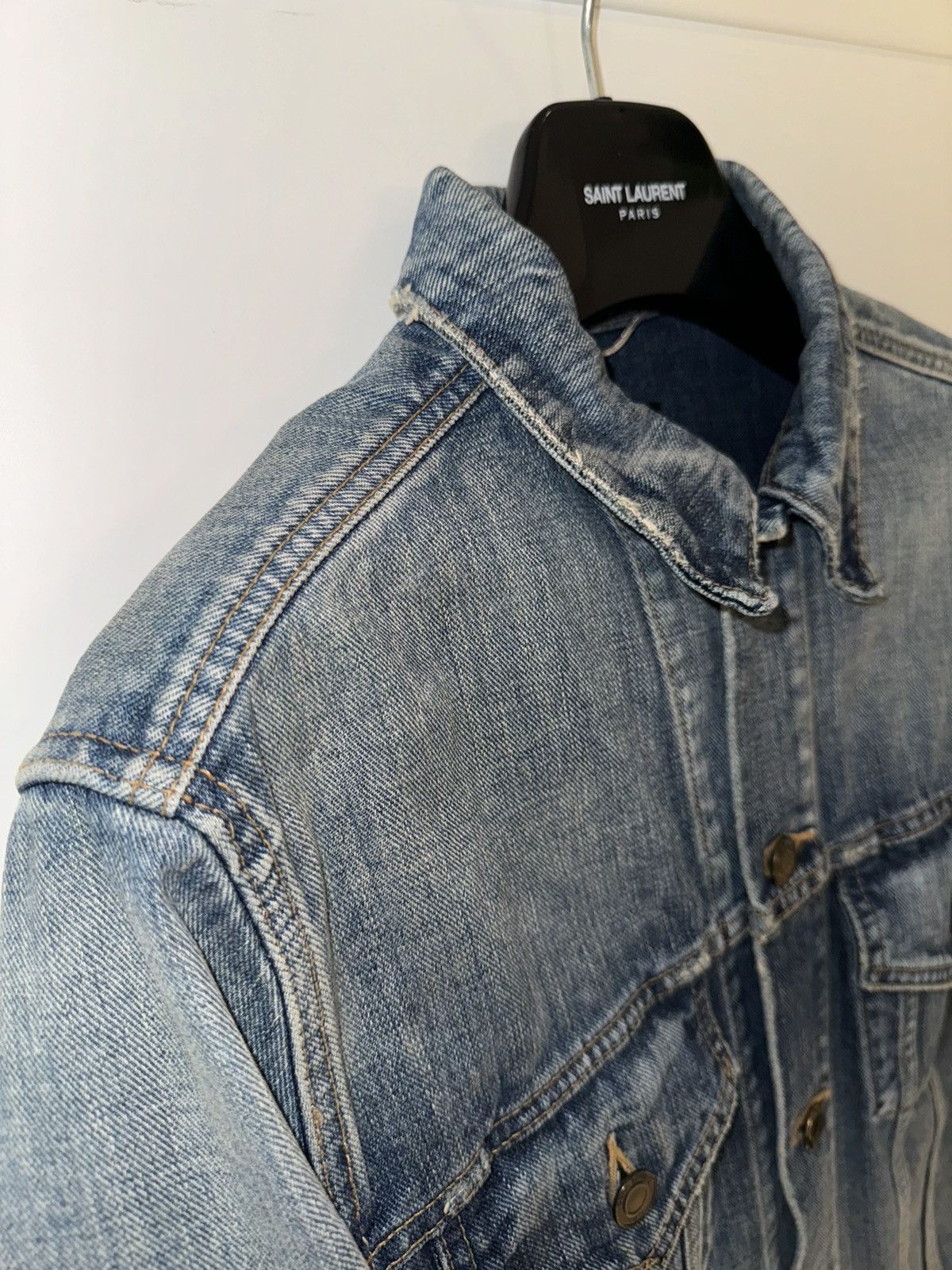 Saint Laurent Paris Saint Laurent Paris Denim Jacket “Sweet Dreams” Size US M / EU 48-50 / 2 - 5 Thumbnail