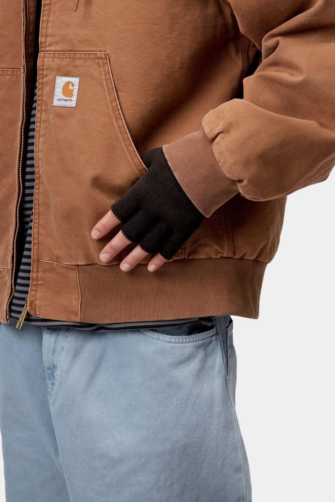 Carhartt Wip Carhartt WIP Mitten Fingerless Gloves Black Size S/M Size ONE SIZE - 7 Thumbnail