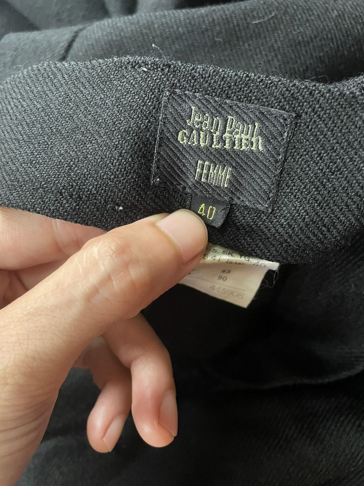 Jean Paul Gaultier Jean Paul Gaultier Black Square Skirt Size 26" / US 2 / IT 38 - 5 Thumbnail