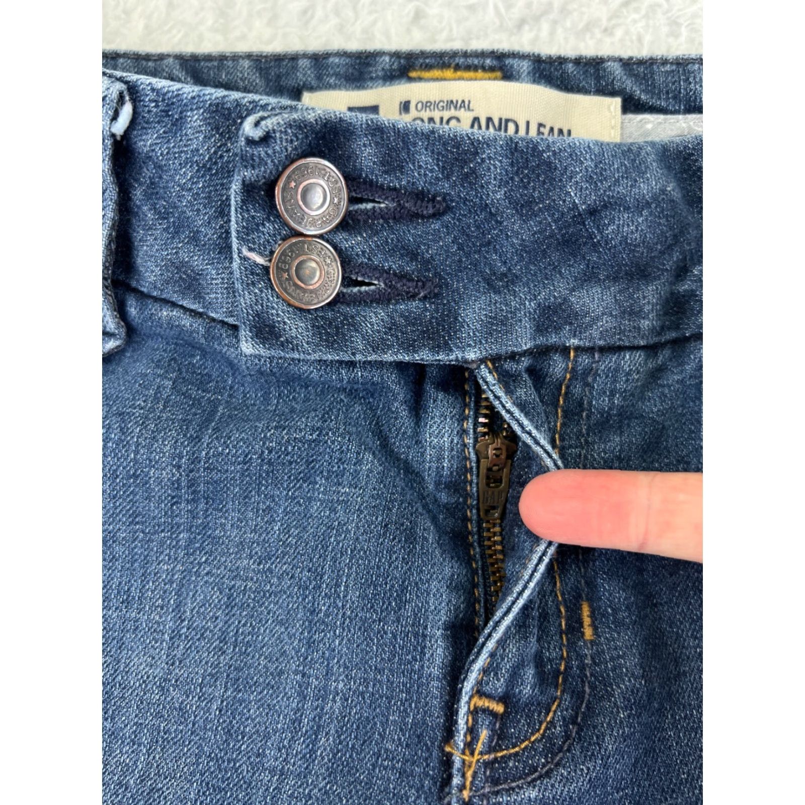 Gap GAP Jeans Womens 0 Blue Denim Low Rise 23x33 5-Pocket Stretch Cotton Blend 1969 City Size 25" / US 0 / IT 36 - 5 Thumbnail
