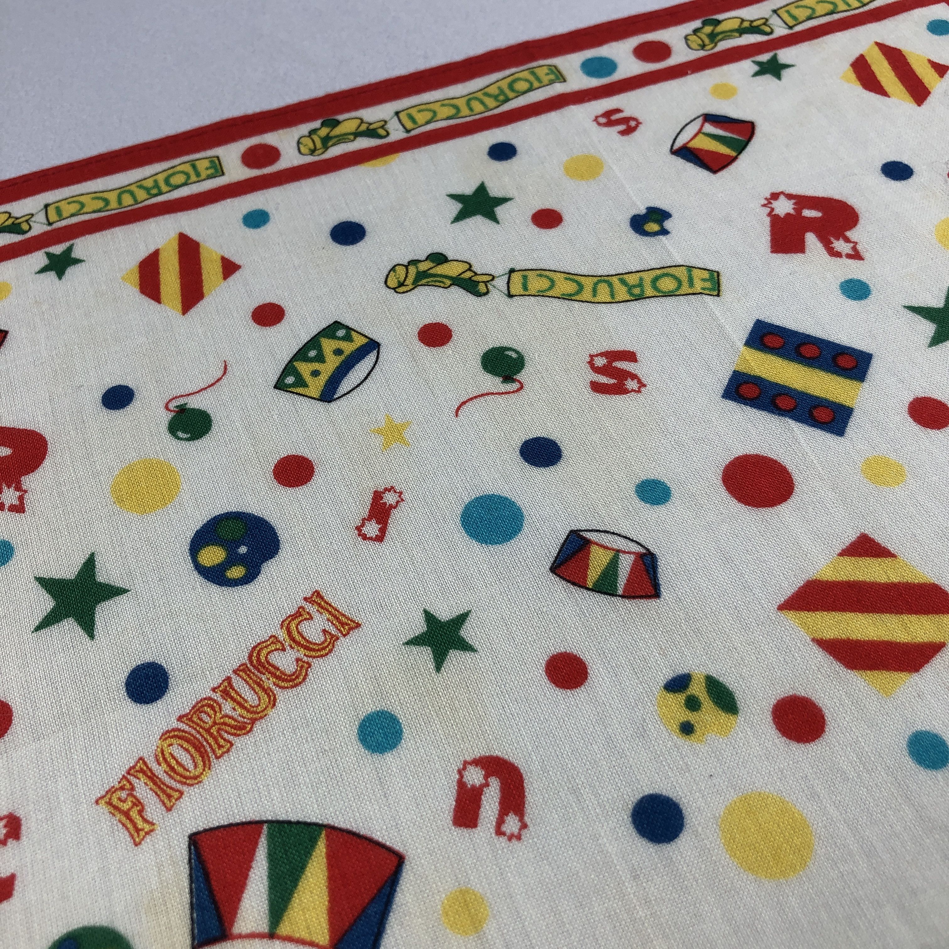 Fiorucci × Vintage Fiorucci Floral Handkerchief Neckerchief Bandana H2577 Size ONE SIZE - 8 Thumbnail