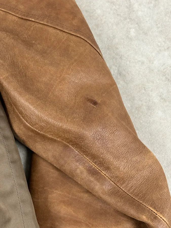 Gucci AW2010 Gucci Brown Hybrid Leather Sleeve Bomber Jacket Size US M / EU 48-50 / 2 - 11 Thumbnail