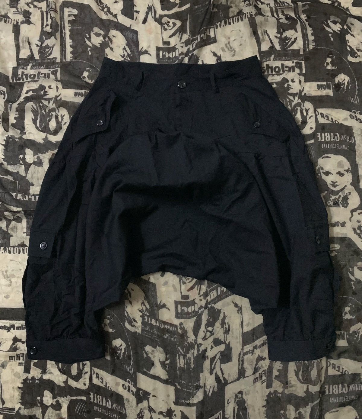 Yohji Yamamoto 💥Avant Grade Gadget Crow Gothic Cargo Harem Pant Size 30" / US 8 / IT 44 - 2 Thumbnail