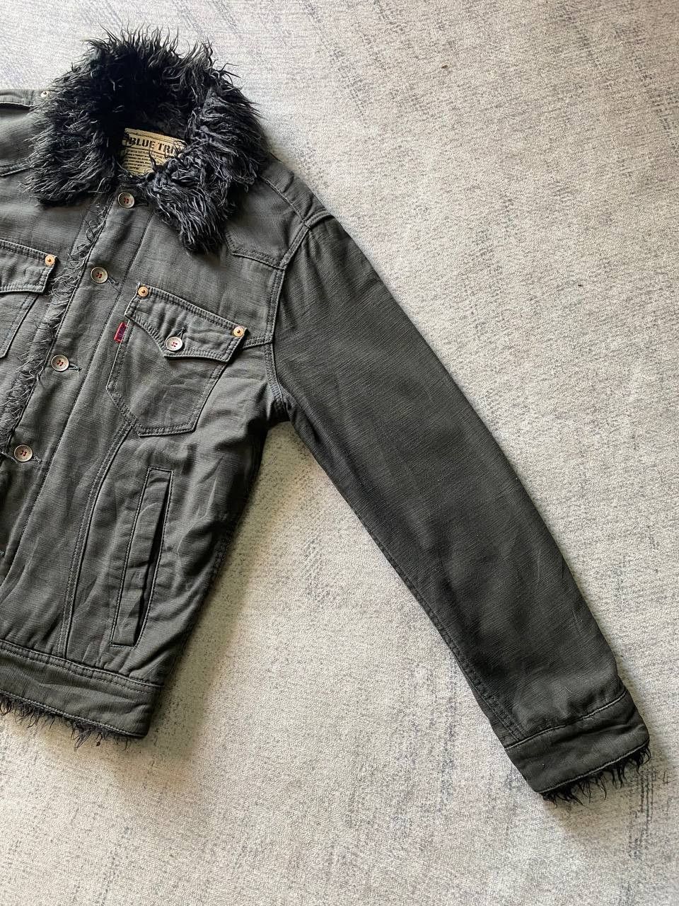 Edwin × Japanese Brand Edwin Trucker Jacket Faux Fur Lining Size US M / EU 48-50 / 2 - 2 Thumbnail
