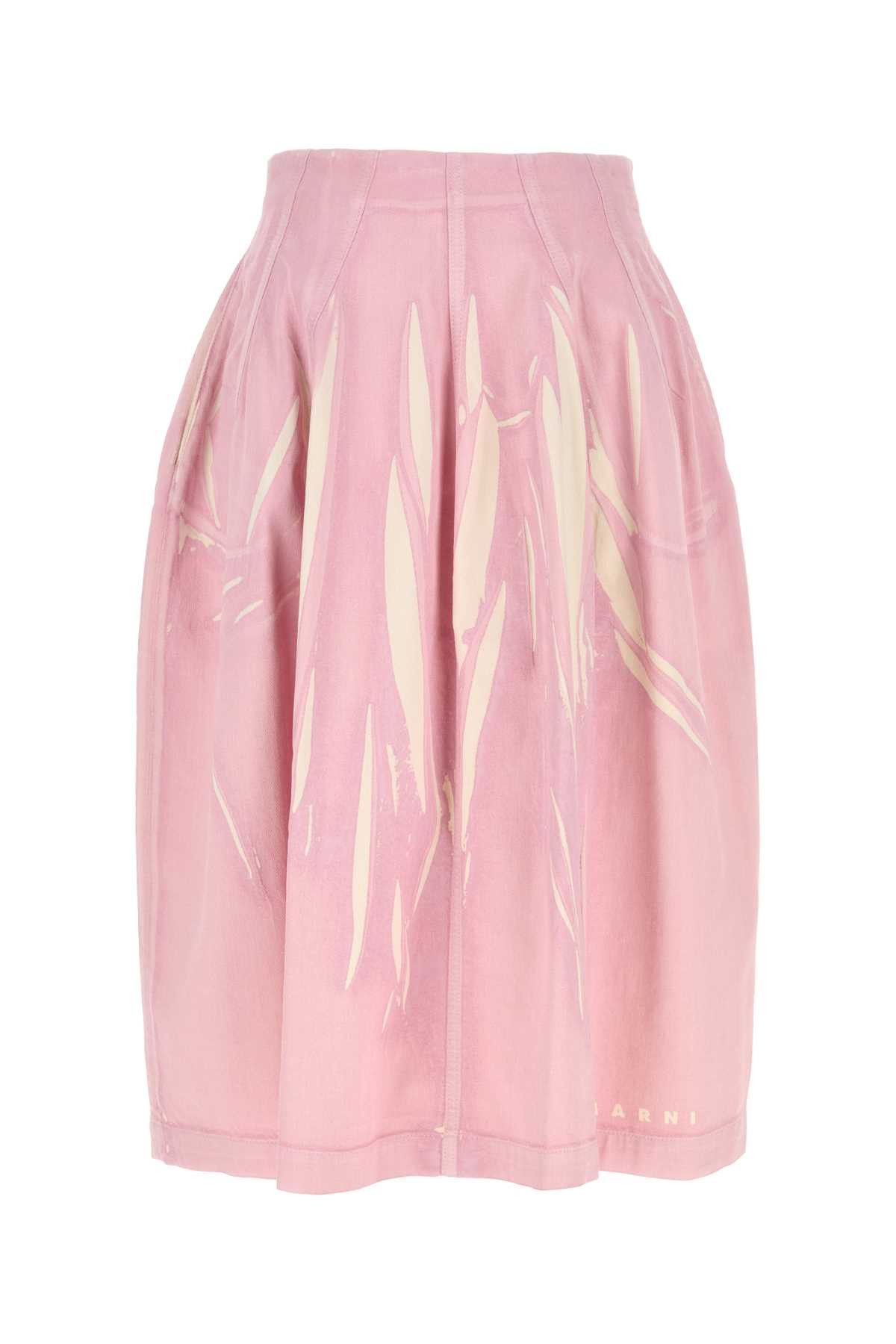 Marni Pink Denim Skirt Size 27" / US 4 / IT 40 - 1 Thumbnail
