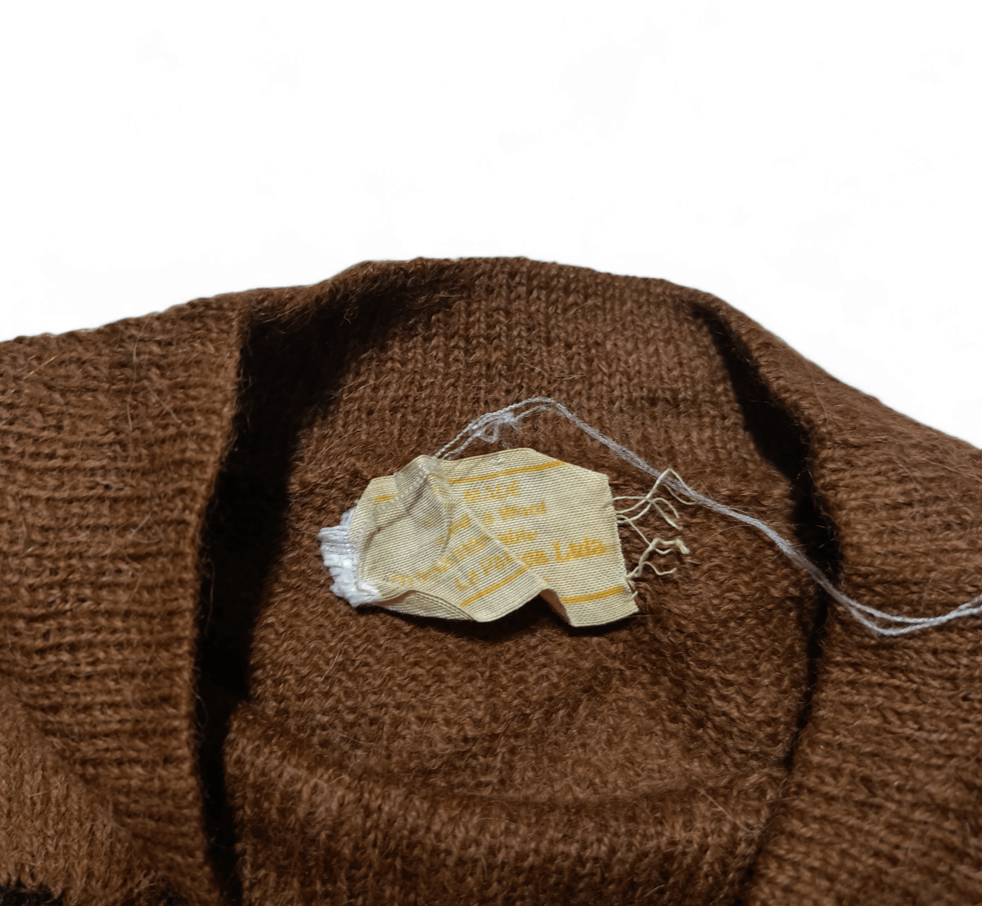 Other Vintage 40s 50s Hand Made Knit Wool Crewneck Sweater Size US M / EU 48-50 / 2 - 2 Thumbnail