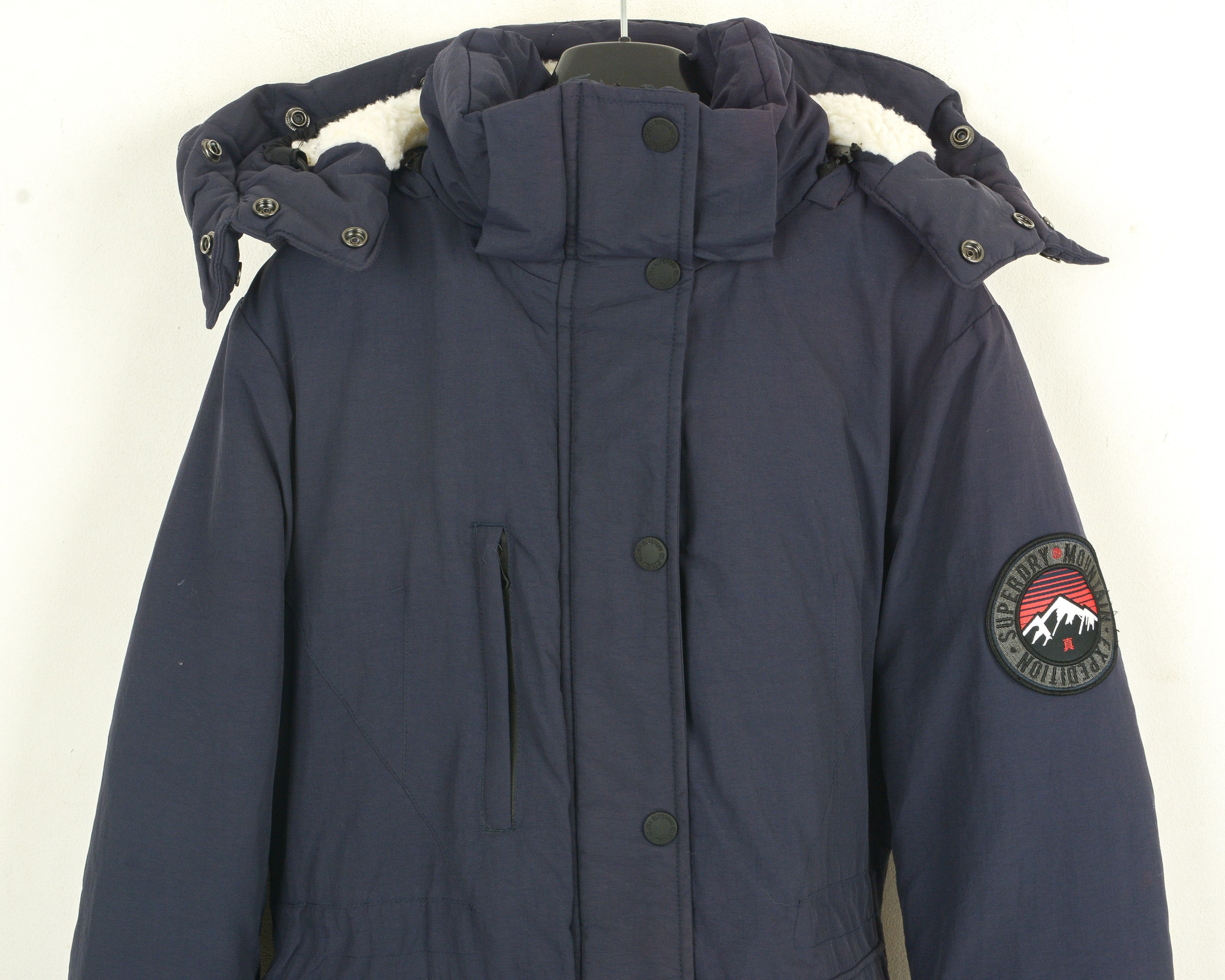Superdry Everest Mountain Parka Women M Padded Jacket Hooded Coat Size M / US 6-8 / IT 42-44 - 2 Thumbnail
