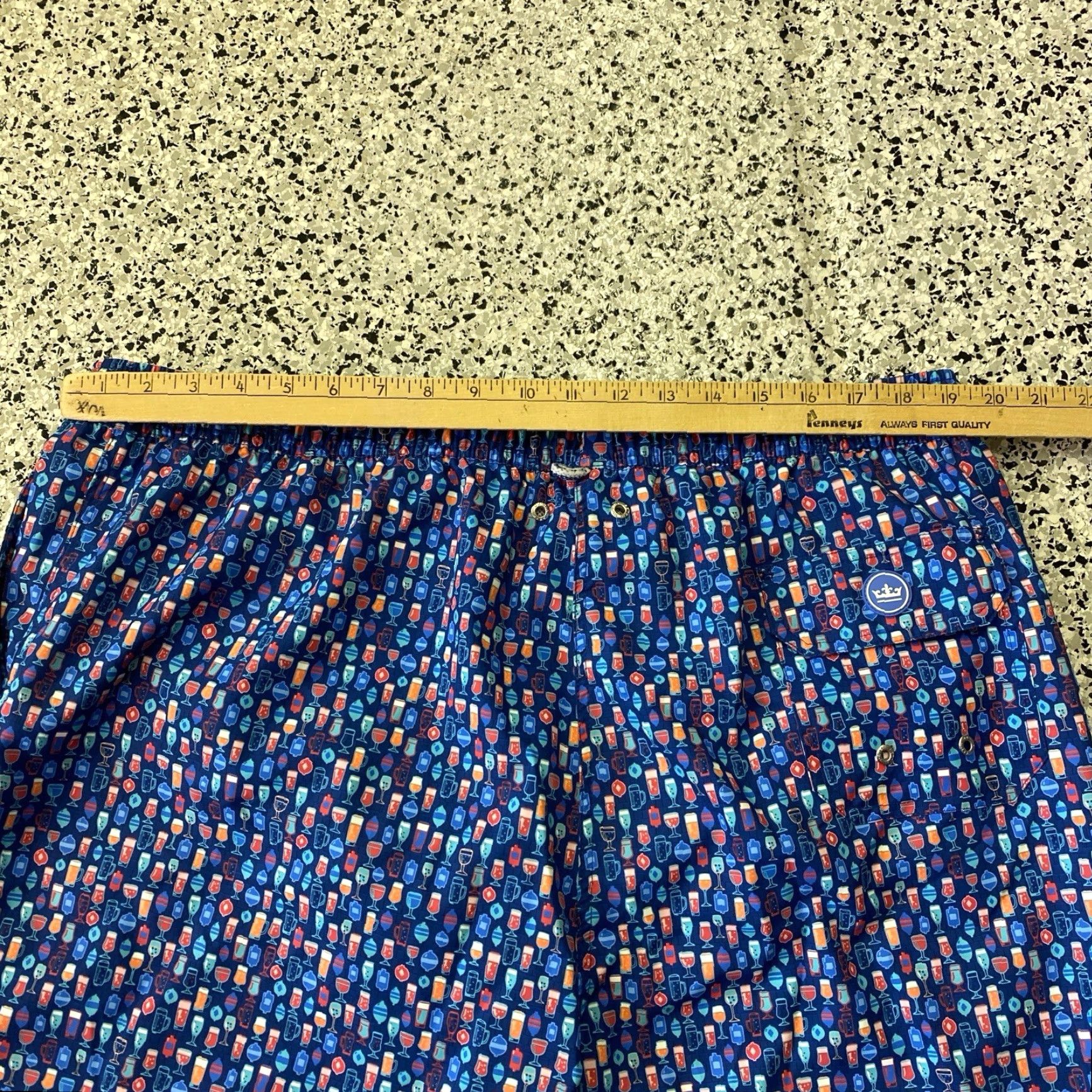 Peter Millar Peter Millar Seaside Collection Bottom Trunks Mens XL Multicolor Polyester Spandex Quick Dry Breathable Pockets Drawstring Size US 36 / EU 52 - 3 Thumbnail