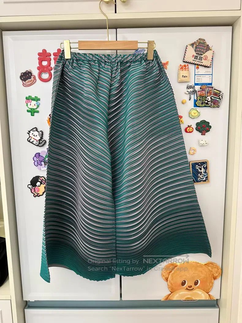 Issey Miyake Issey Miyake size:3 Green Long Pants Size 23" - 5 Thumbnail