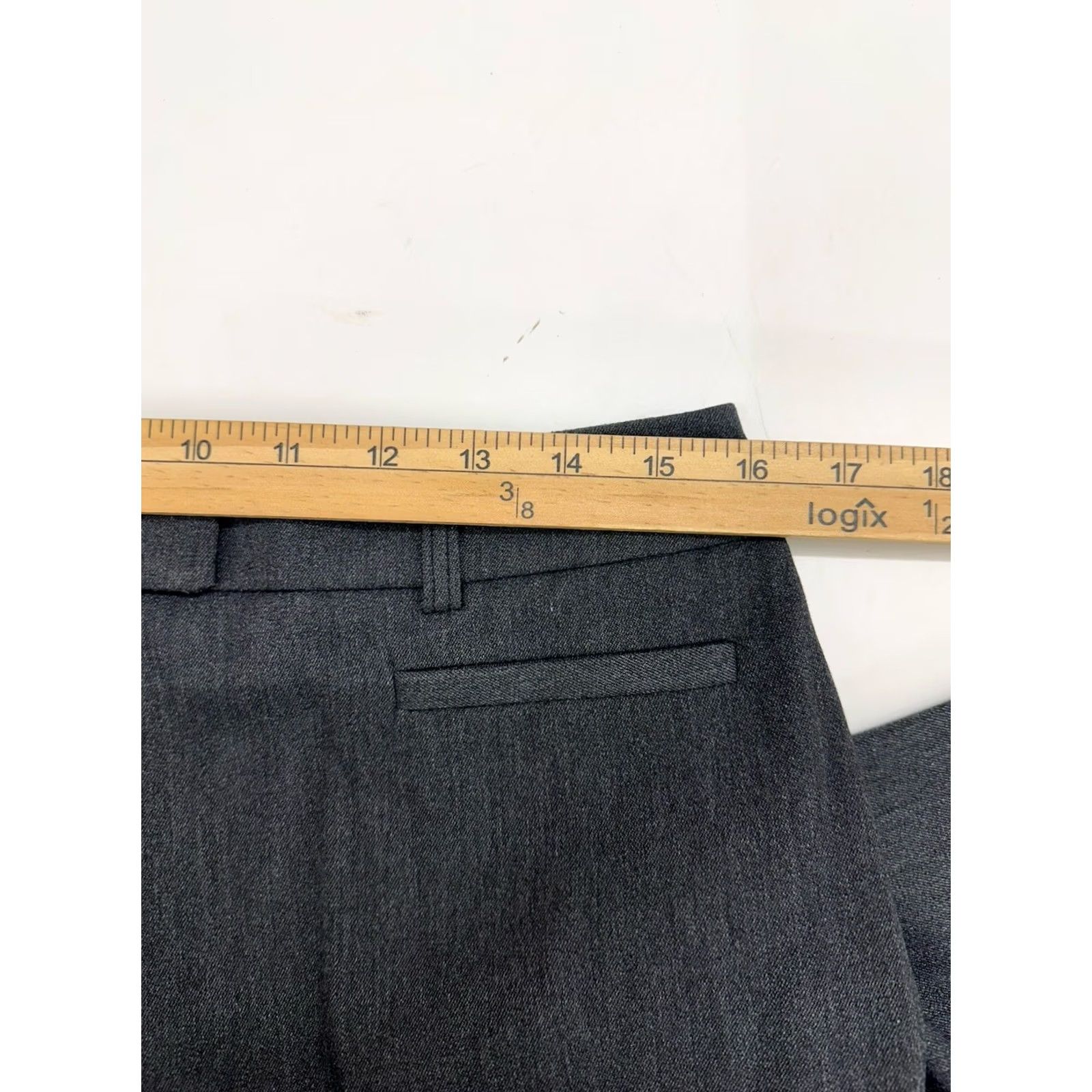 Vintage Thalian Womens Dress Pants Size 12P Petite Gray Pants Size 34" / US 12 / IT 48 - 6 Thumbnail