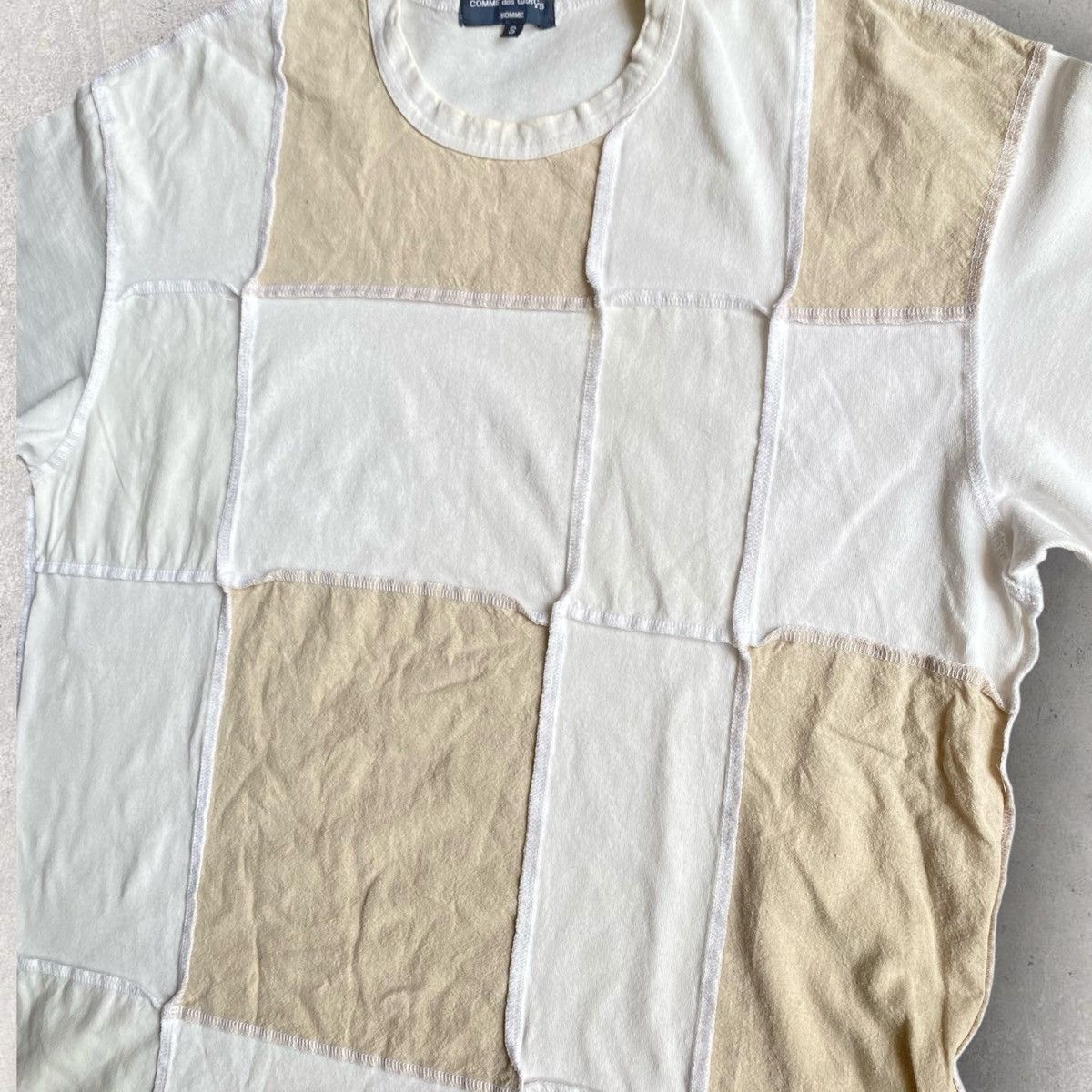 Comme des Garcons Homme Cut And Sew Linen/Cotton T Shirt Size US S / EU 44-46 / 1 - 2 Thumbnail