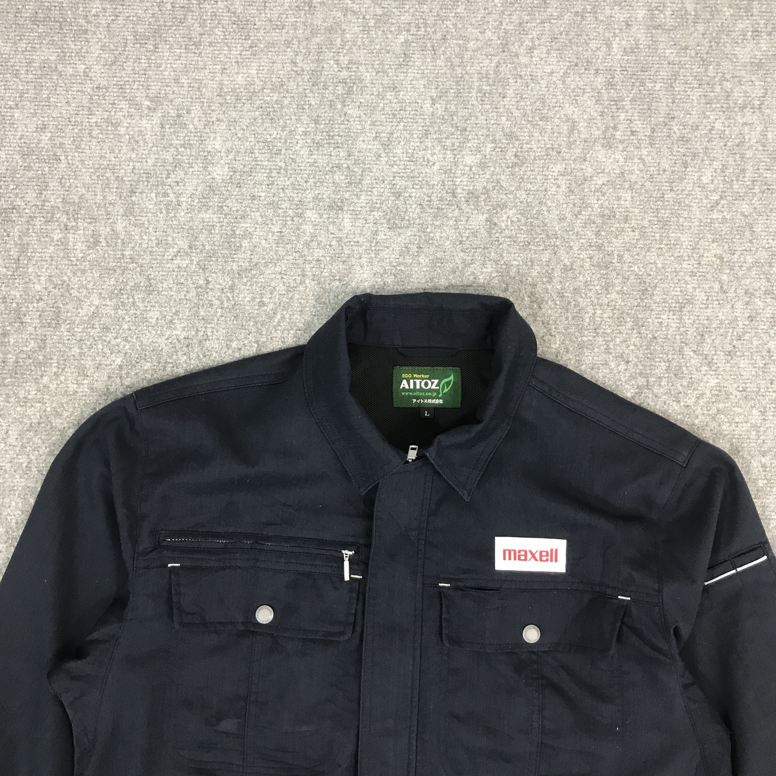 Japanese Brand × Vintage MAXELL NAVY WORK UNIFORM JAPAN JACKET Size US L / EU 52-54 / 3 - 3 Thumbnail