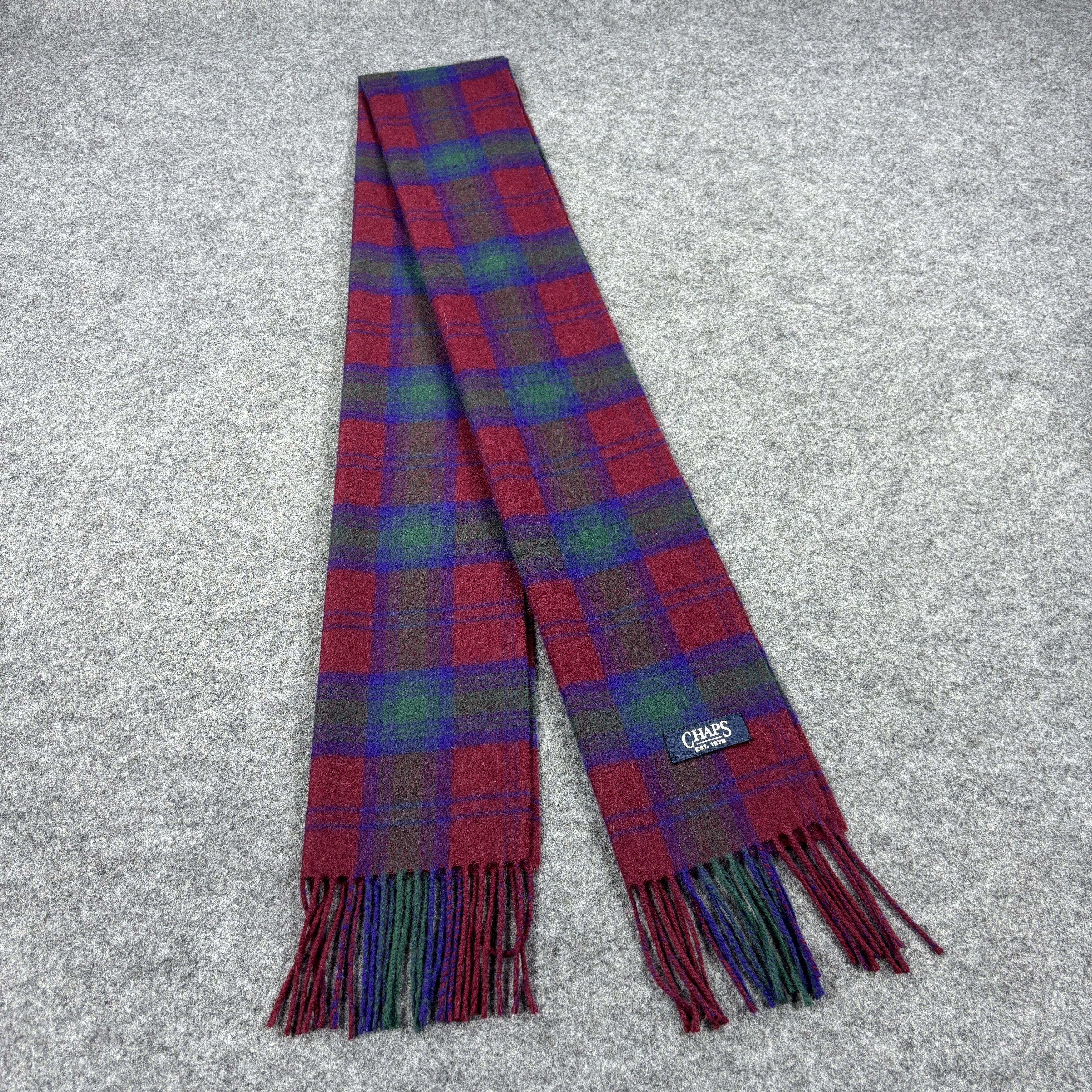 Chaps × Vintage GF10724 Chaps Scarf Neck Wear Muffler Nova Check Size ONE SIZE - 1 Thumbnail