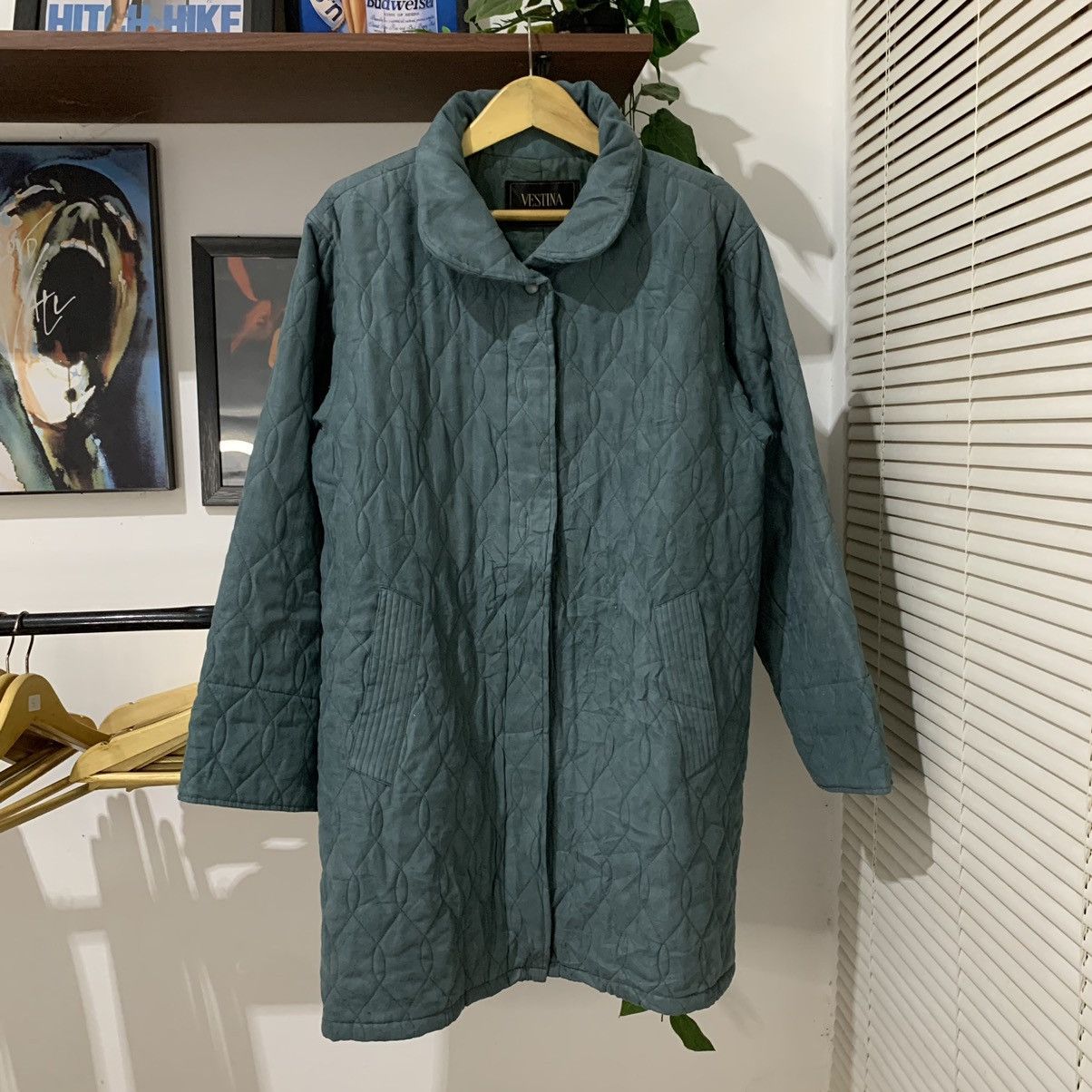 Japanese Brand × Vintage Vestina Overcoat Suede Long coat Jacket Size US XL / EU 56 / 4 - 1 Thumbnail