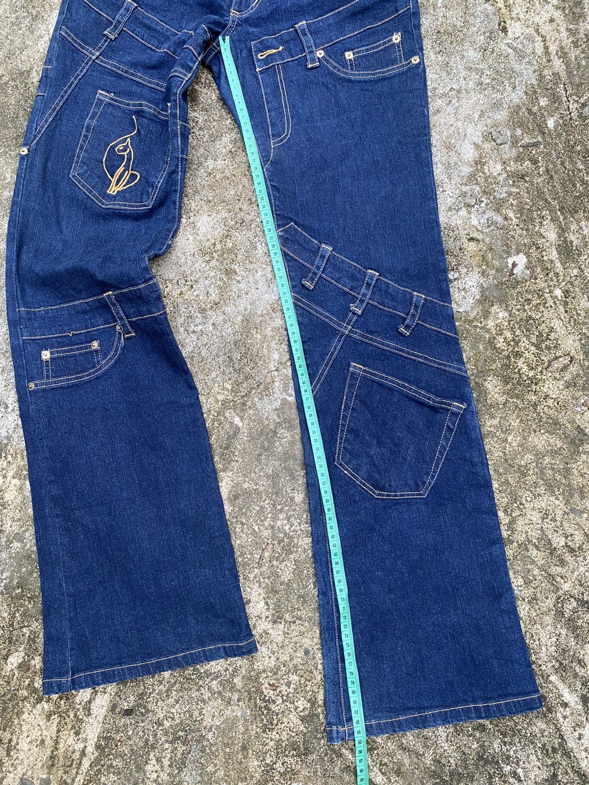If Six Was Nine BABY PHAT FLARED JEANS Size 30" / US 8 / IT 44 - 9 Thumbnail