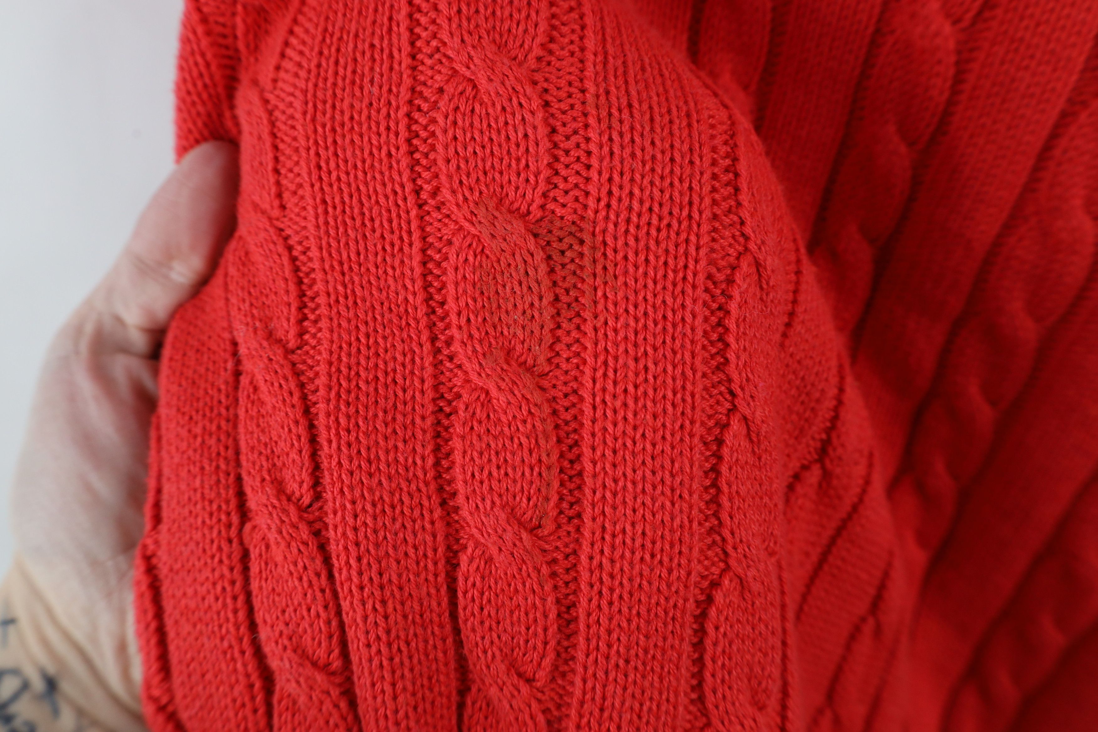 Vintage Vintage 90s Ohio State University Cable Knit Sweater Vest Size US L / EU 52-54 / 3 - 5 Thumbnail