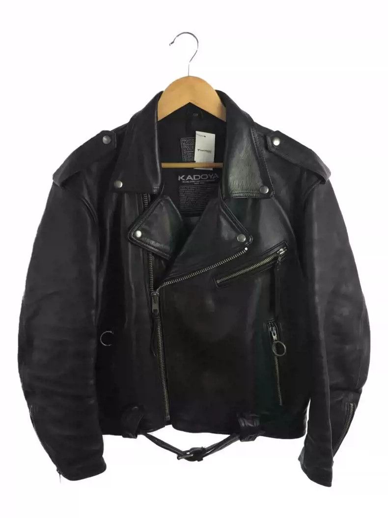 Kadoya kadoya Inclined zipper leather clothes Size US XL / EU 56 / 4 - 1 Thumbnail