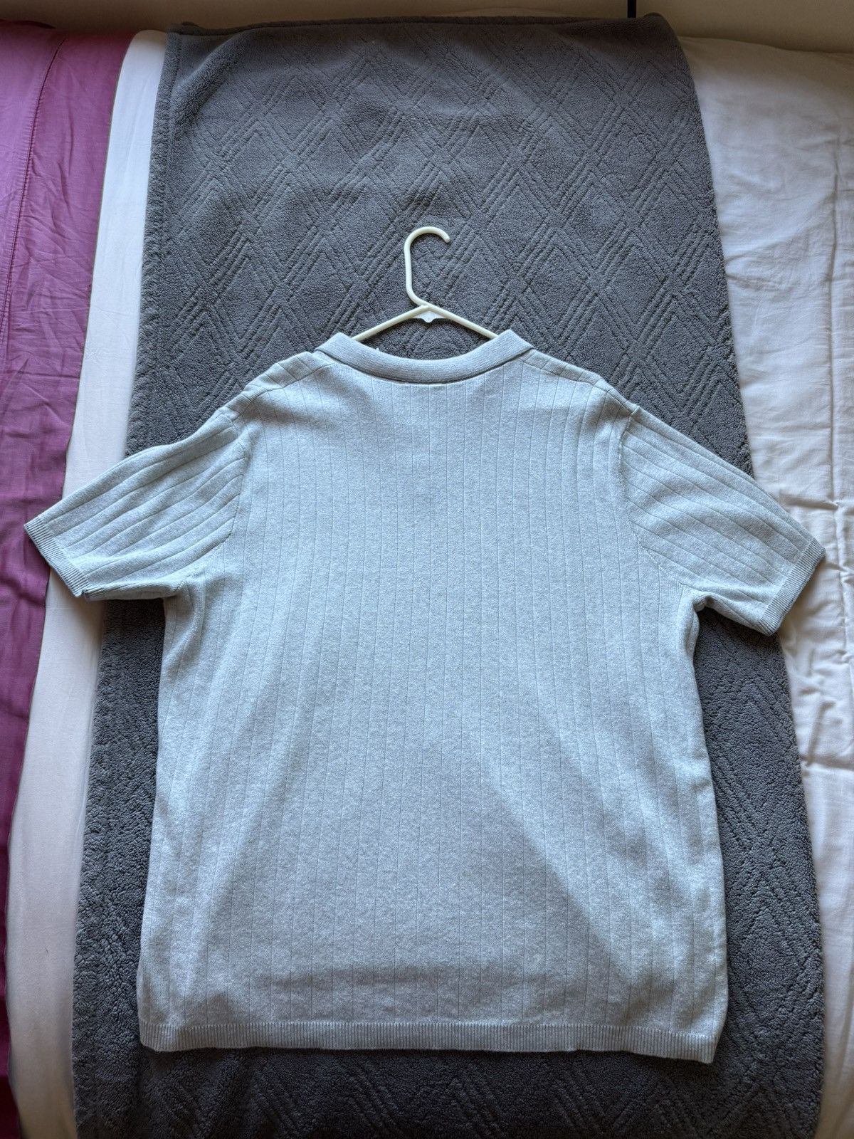 Express Grey Express Knitted Polo Size US XL / EU 56 / 4 - 4 Thumbnail