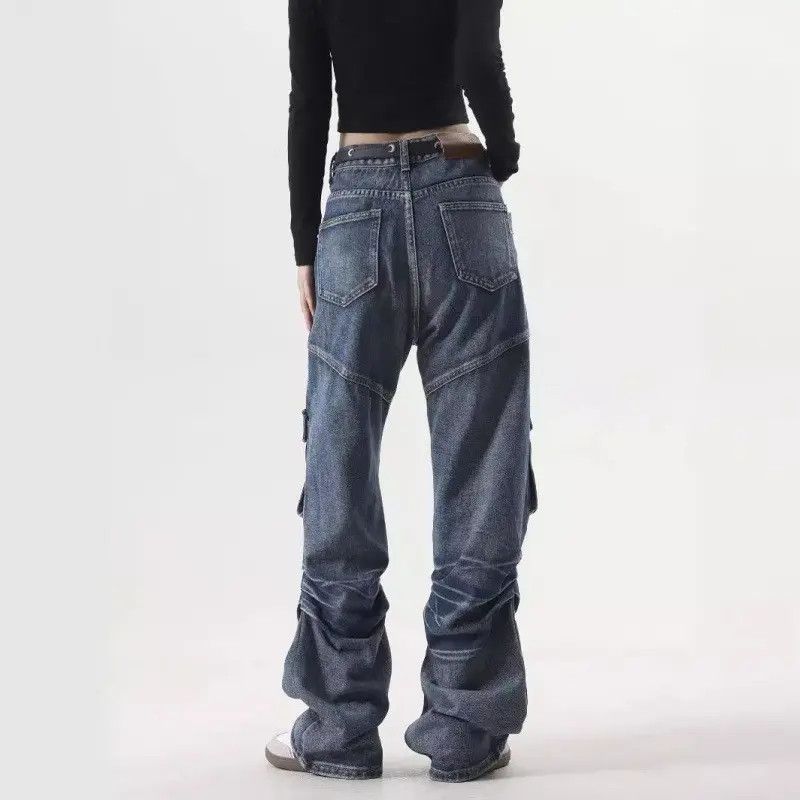 Japanese Brand × Jean Retro loose wide leg pocket jeans Size US 32 / EU 48 - 2 Thumbnail