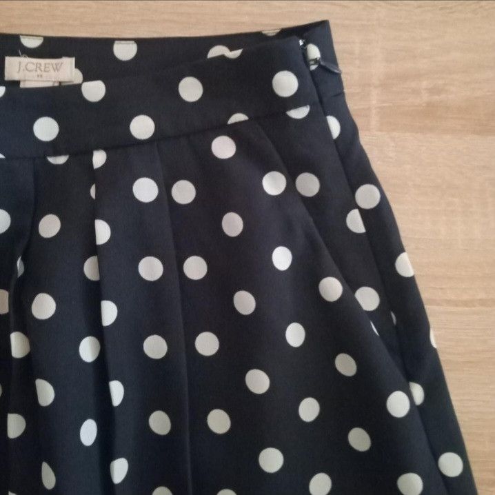 J.Crew J. Crew Polka Dot Navy Mini Skirt Size 25" / US 0 / IT 36 - 7 Thumbnail