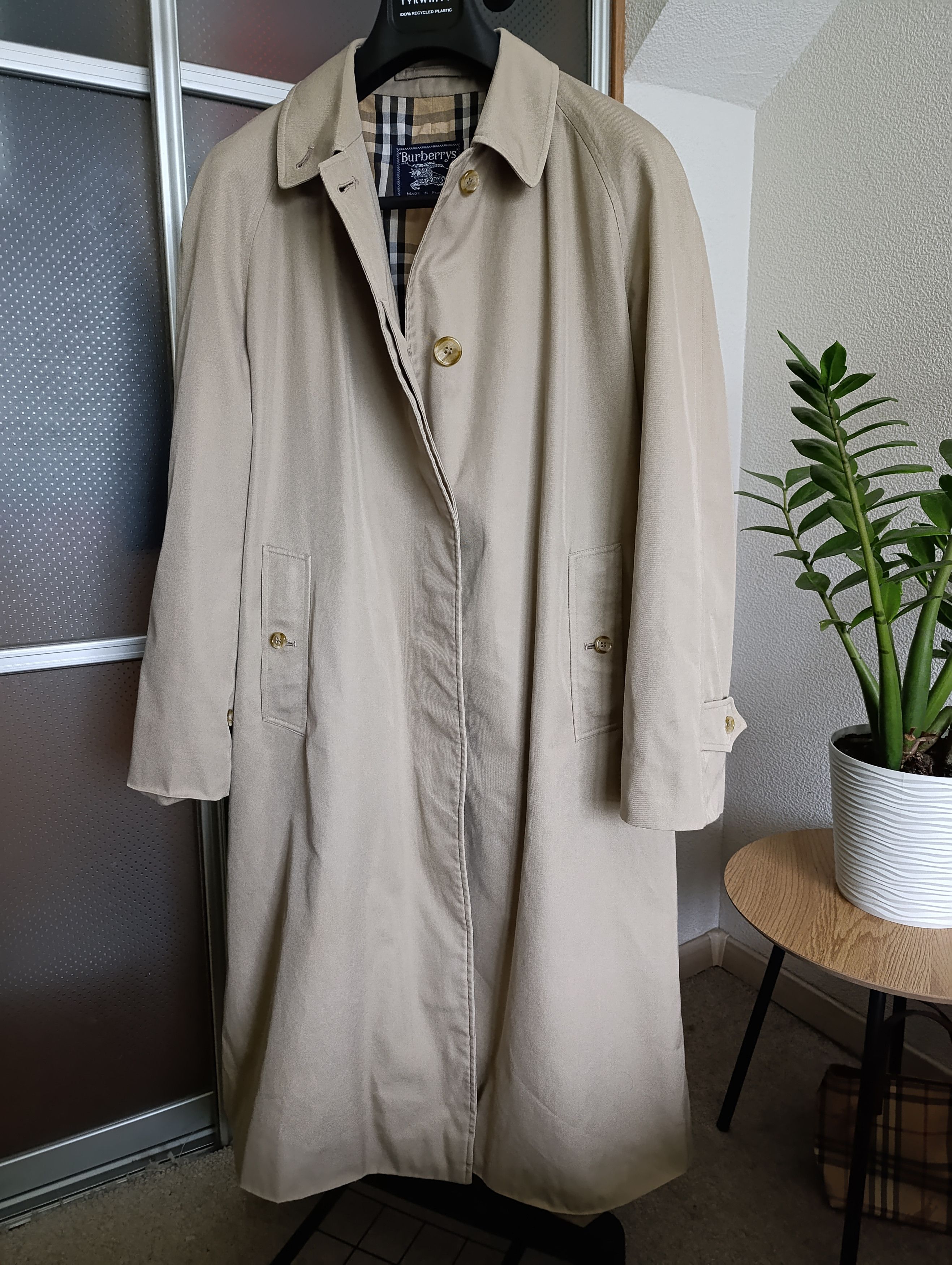 BURBERRY BURBERRYS VINTAGE WOMENS LONG TRENCH COAT