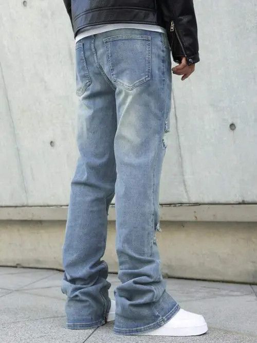 Japanese Brand Stacked denim jeans DRIP Size US 34 / EU 50 - 2 Thumbnail