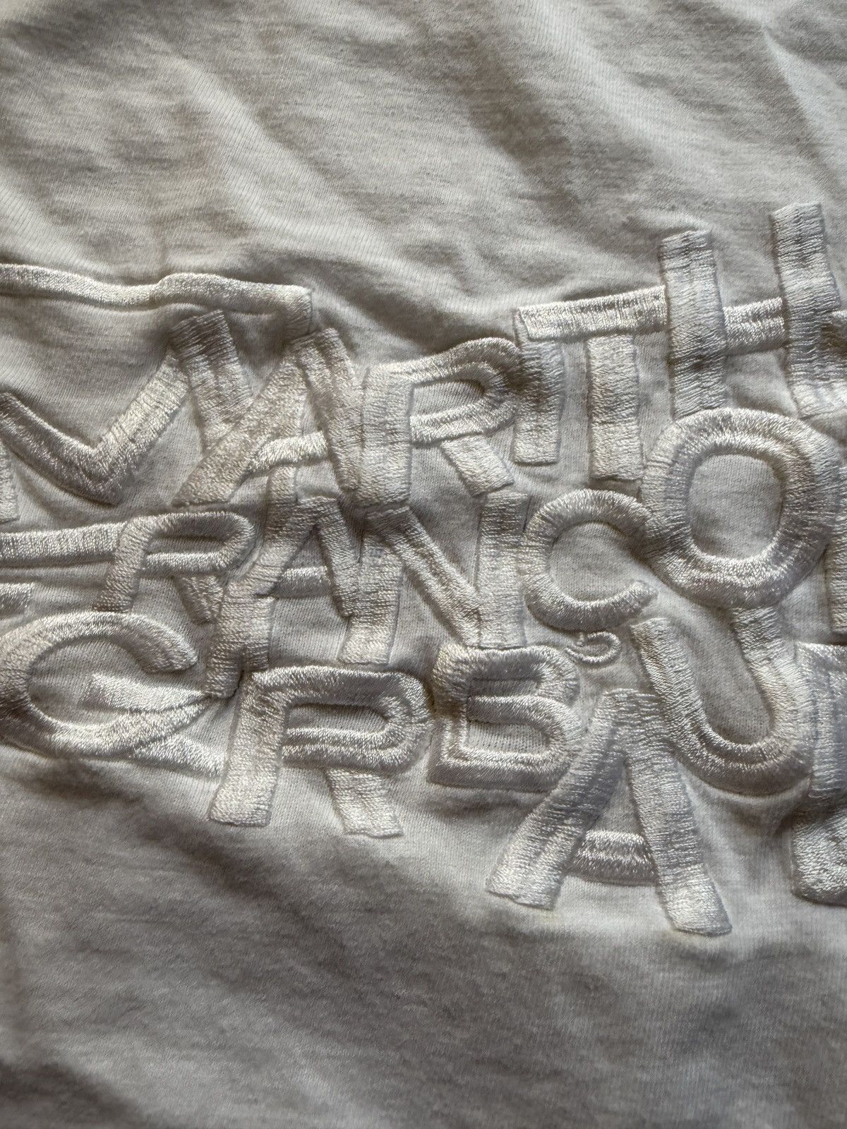 Marithe + Francois Girbaud Vintage Marithe Francois Girbaud Tonal Embroidered Tee Size US XXL / EU 58 / 5 - 3 Thumbnail
