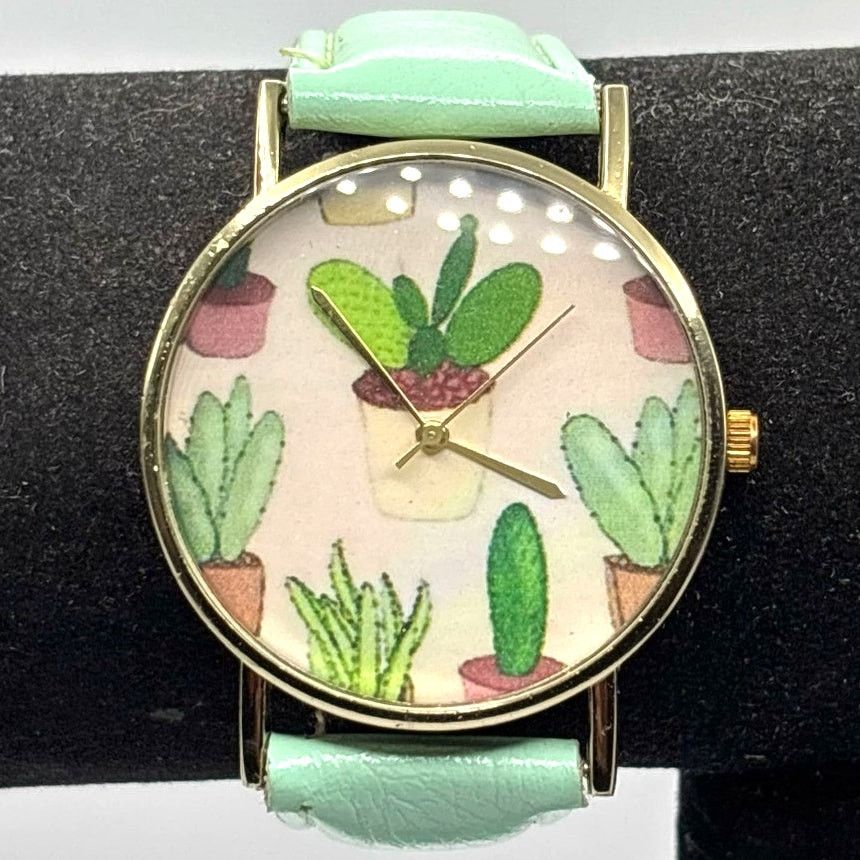 Other Green Cactus Men's Watch Size ONE SIZE - 1 Thumbnail