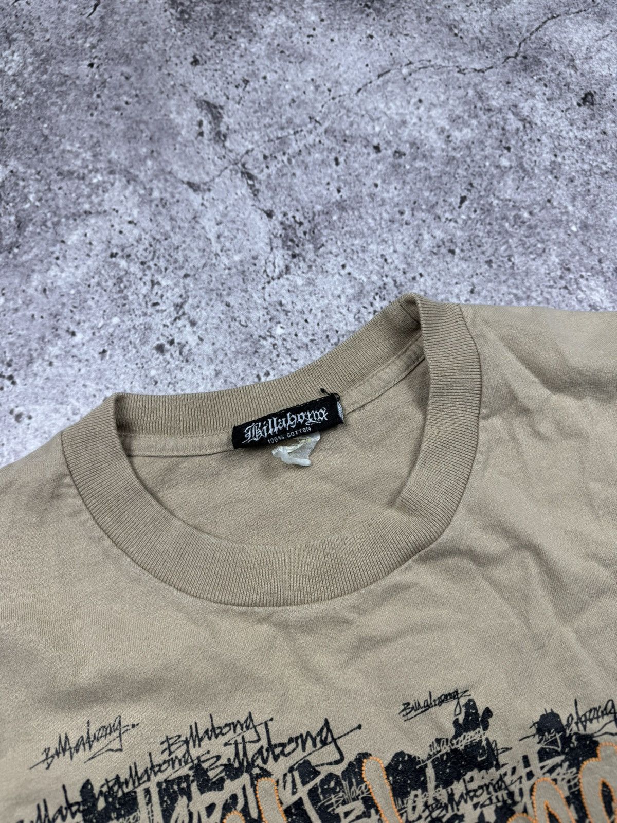 Billabong 🔥 Rare Billabong Y2K Affliction Crazy Distress T Shirt Japan Size US L / EU 52-54 / 3 - 3 Thumbnail