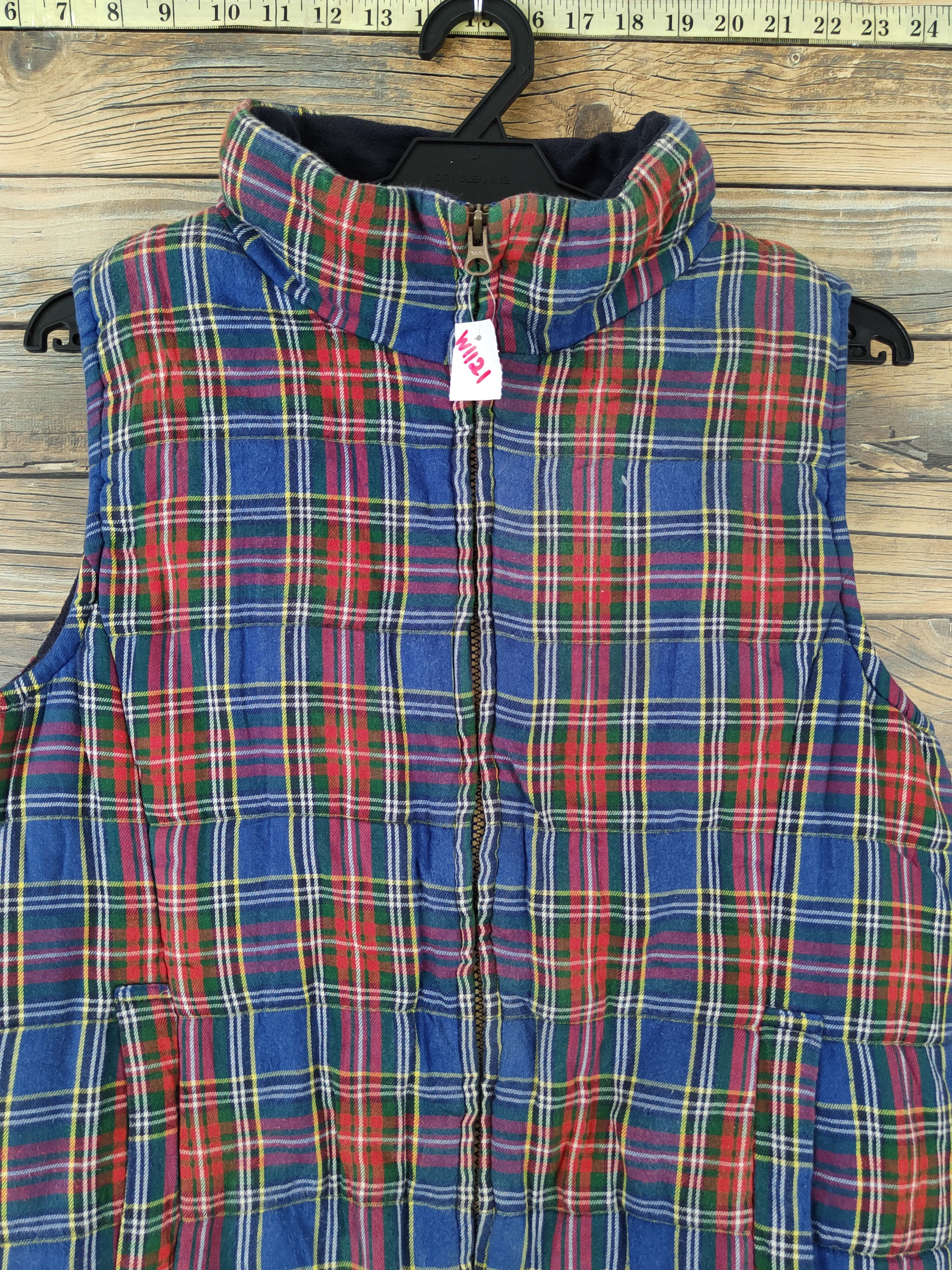 Junko Shimada Junko Shimada Blue Red checkered Vests #W1121 Size US M / EU 48-50 / 2 - 2 Thumbnail