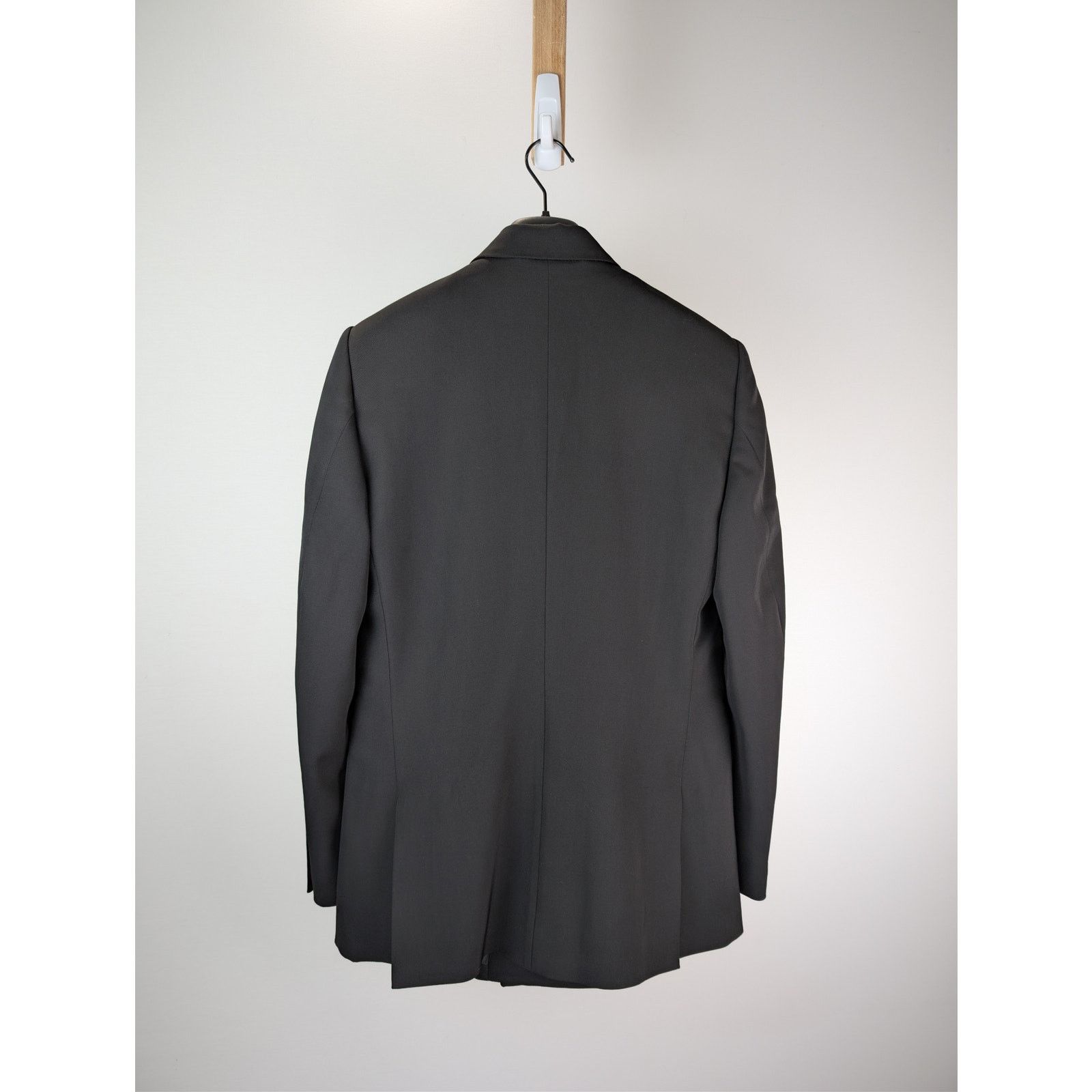 Balenciaga o1rshd1 Wool Barathea Shrunk DB Blazer / Jacket in Black Size US M / EU 48-50 / 2 - 10 Thumbnail