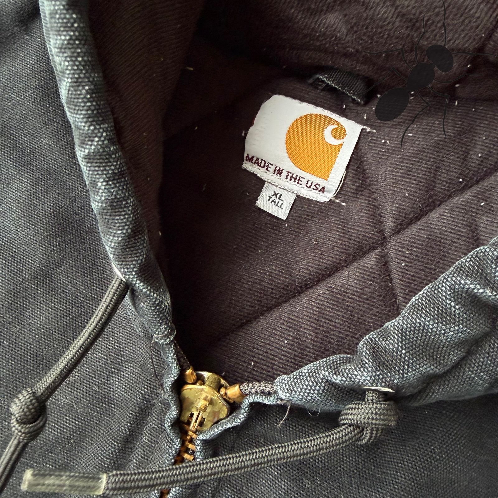 Carhartt × Vintage Carhartt J140 black hooded work wear jacket Size US XL / EU 56 / 4 - 5 Thumbnail