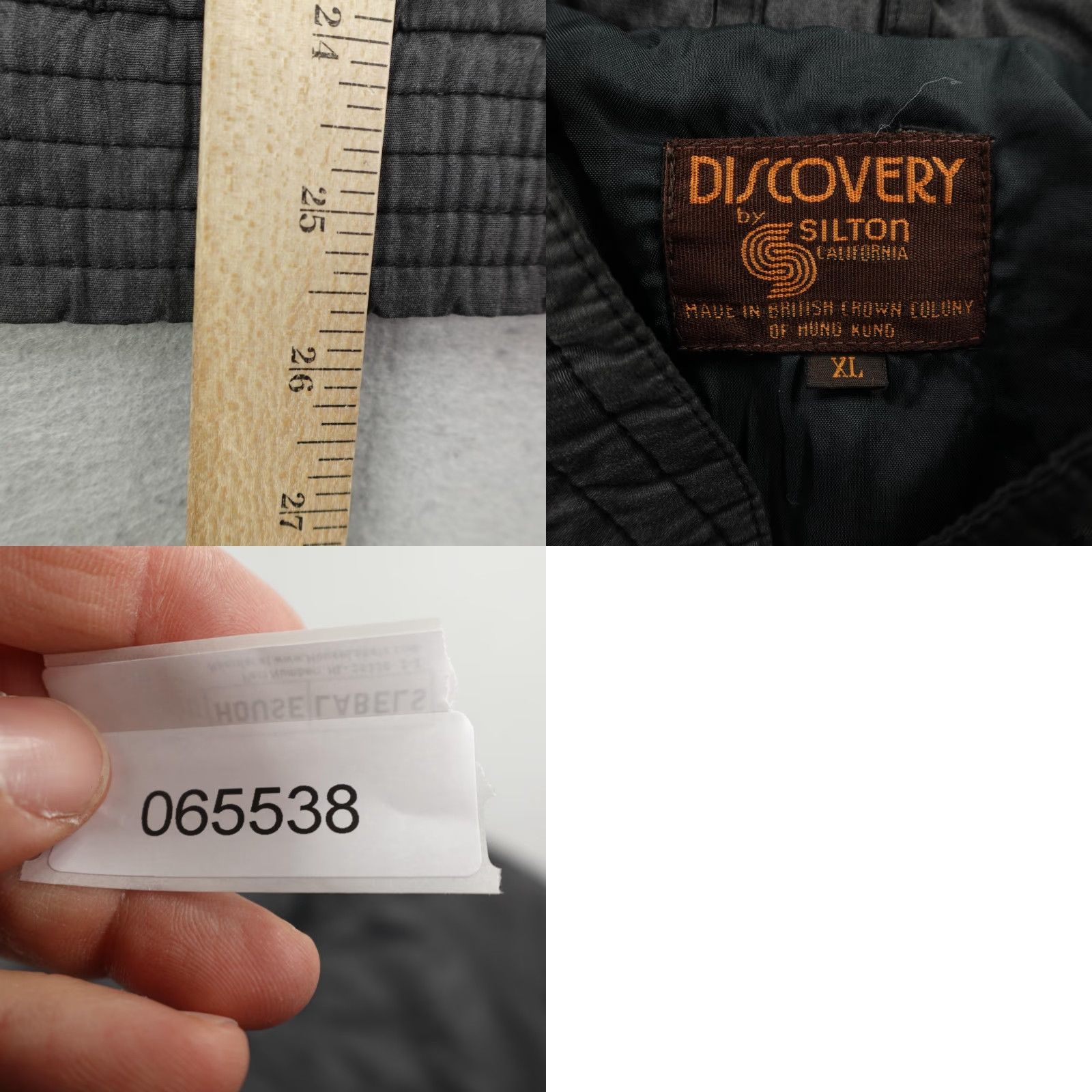 Vintage Vintage Discovery Silton Jacket Mens XL Charcoal Gray Bomber Coat Full Zip 80s Size US XL / EU 56 / 4 - 8 Thumbnail